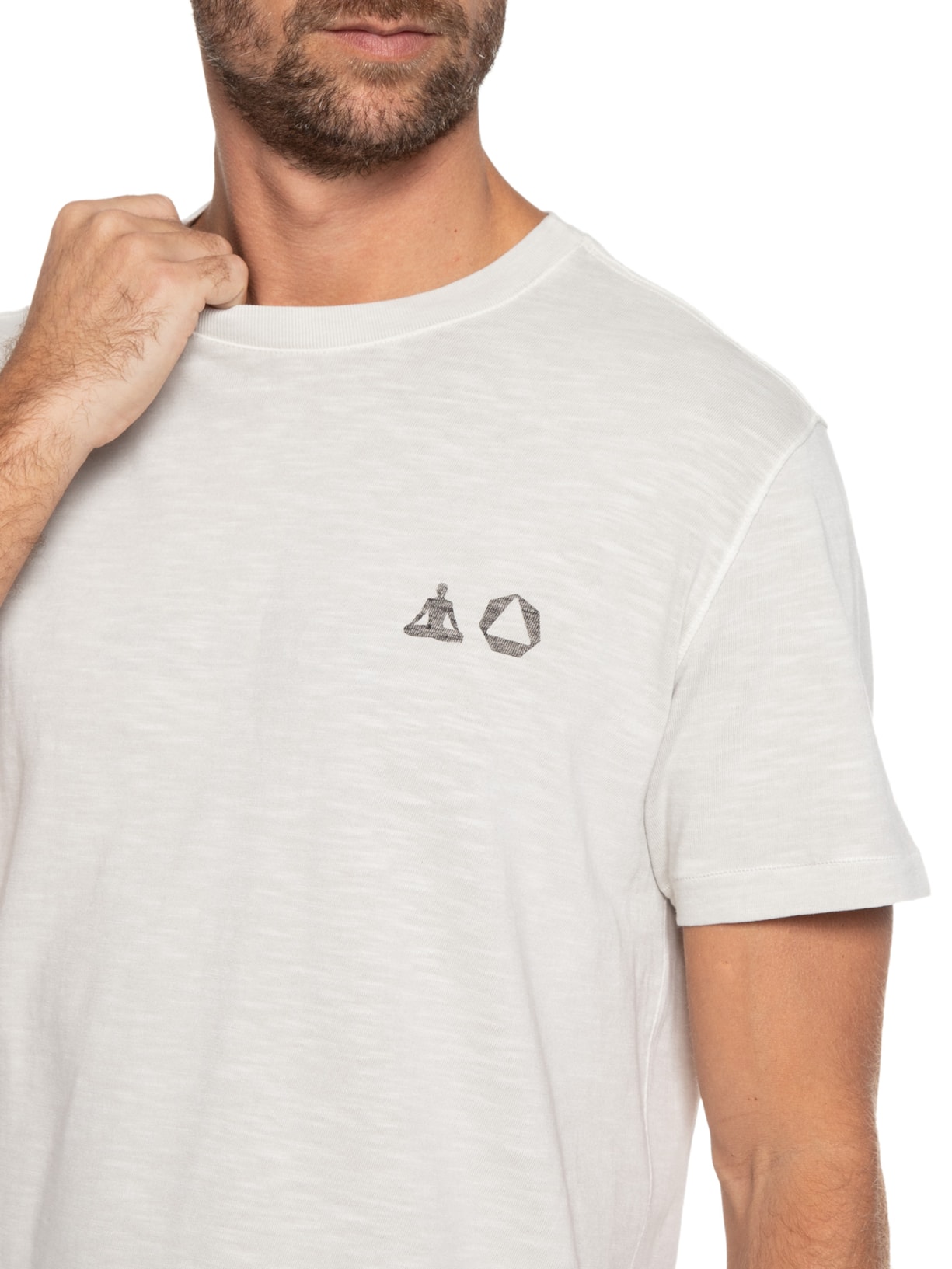 Camiseta Masculina Double Yogue Cinza Osklen