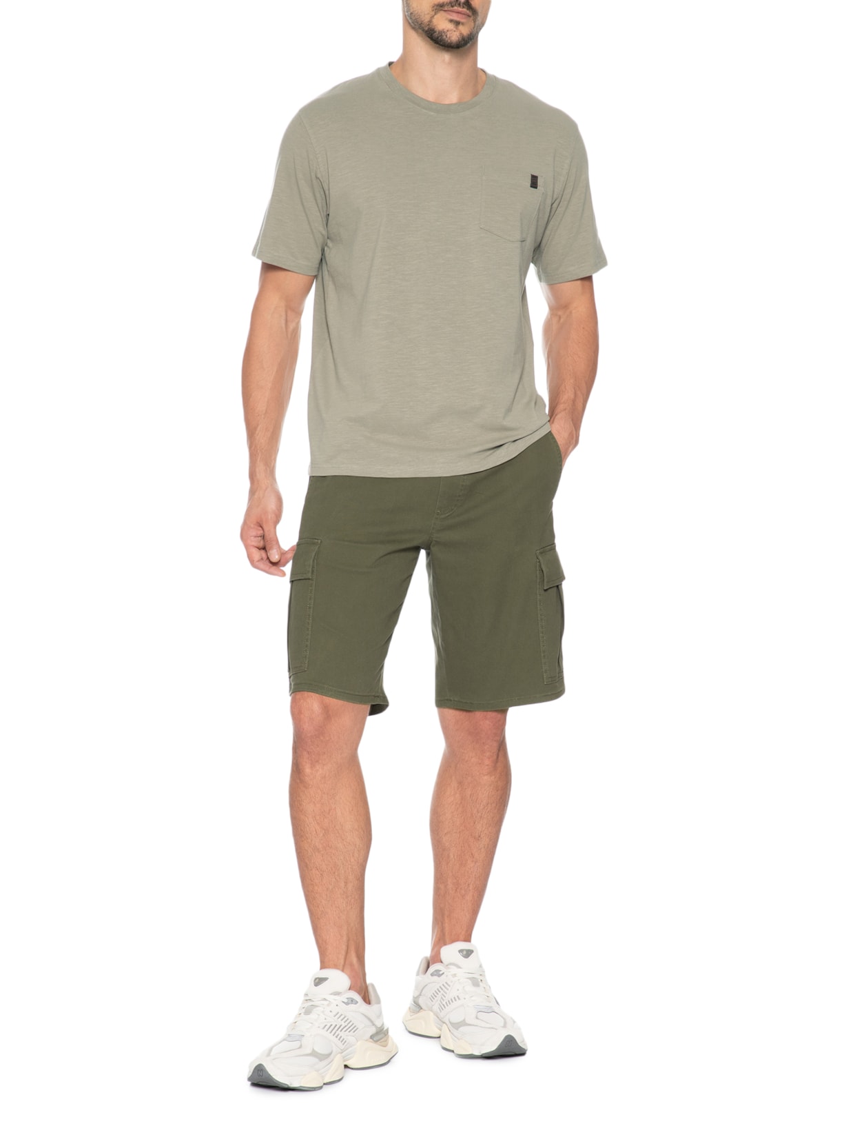 Camiseta Masculina Dover Slub Verde Jack & Jones
