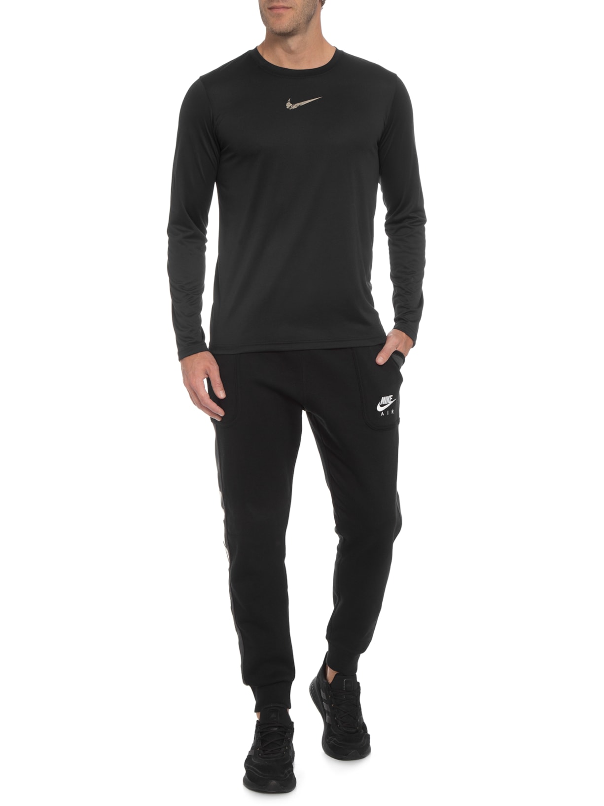 Camiseta Masculina Dri-FIT Miler Preto Nike
