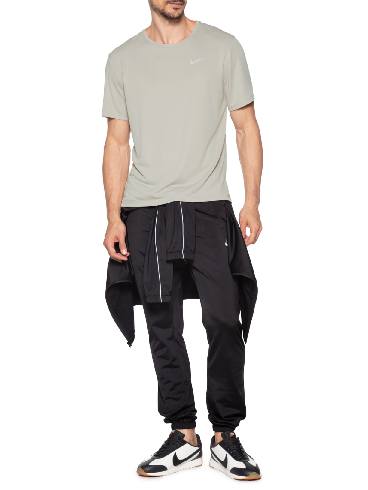 Camiseta Masculina Dri-Fit UV Miller Marrom Nike