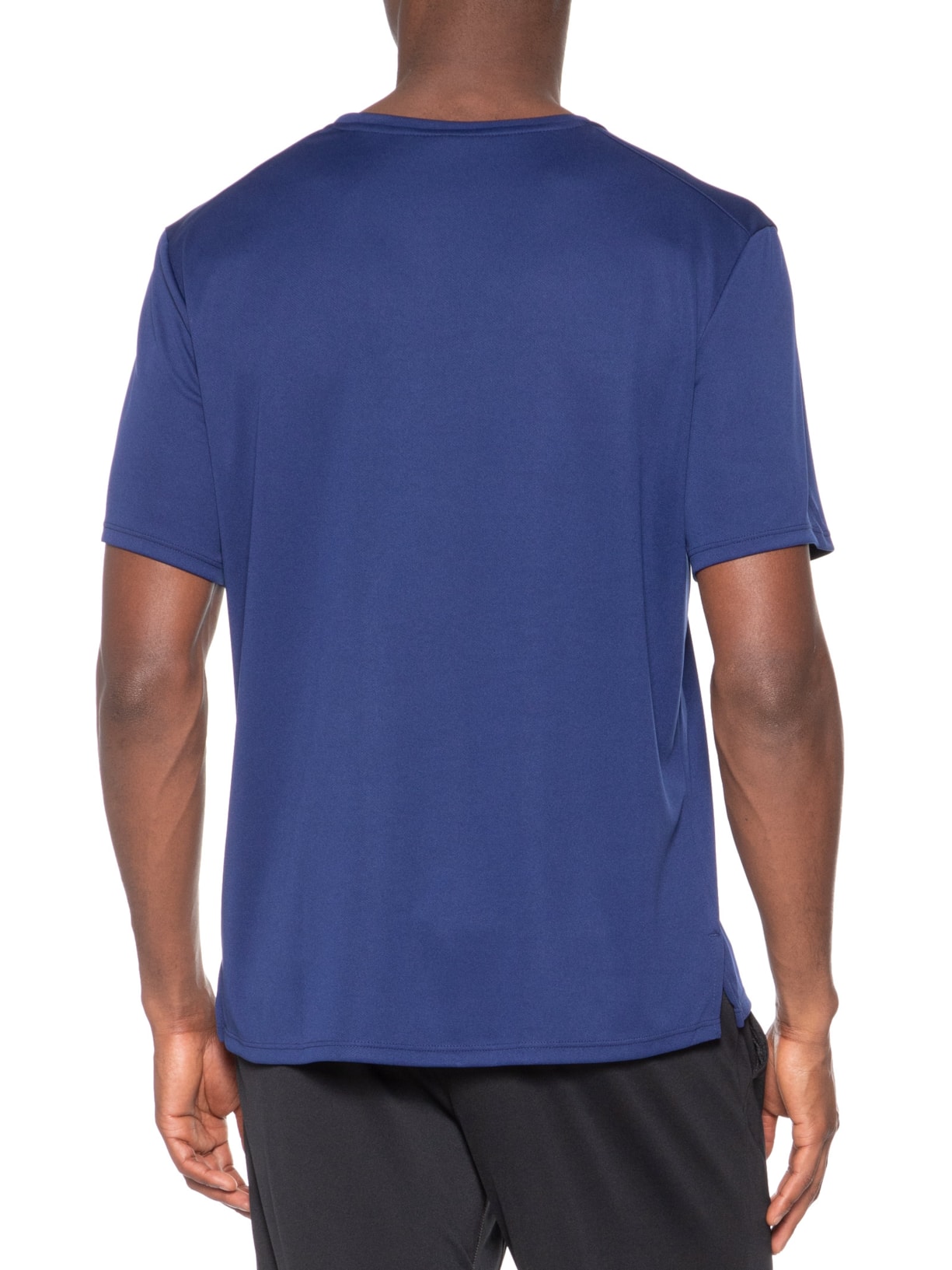 Camiseta Masculina Dri-fit Uv Miller Ss Run Azul Nike