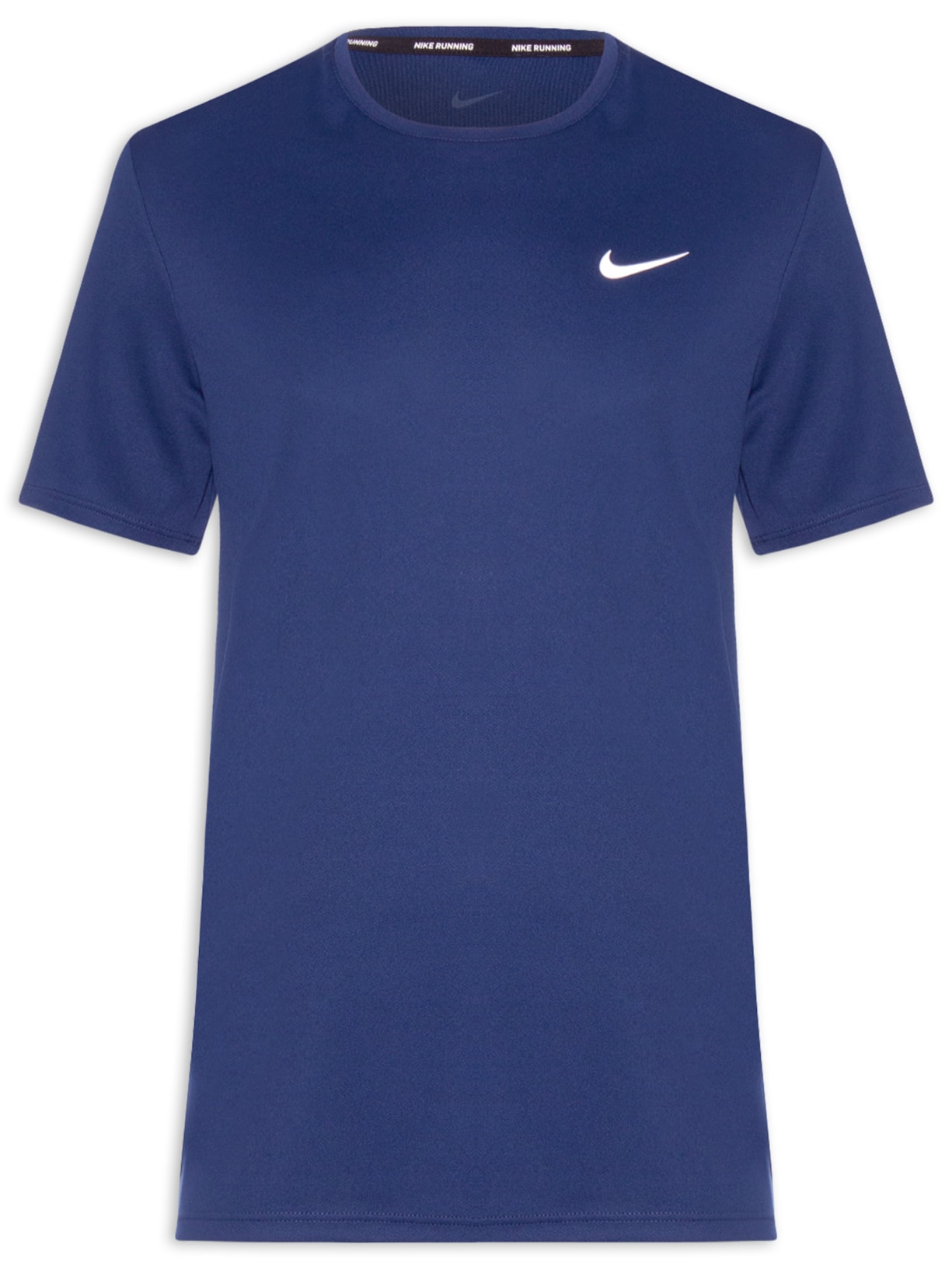 Camiseta Masculina Dri-fit Uv Miller Ss Run Azul Nike