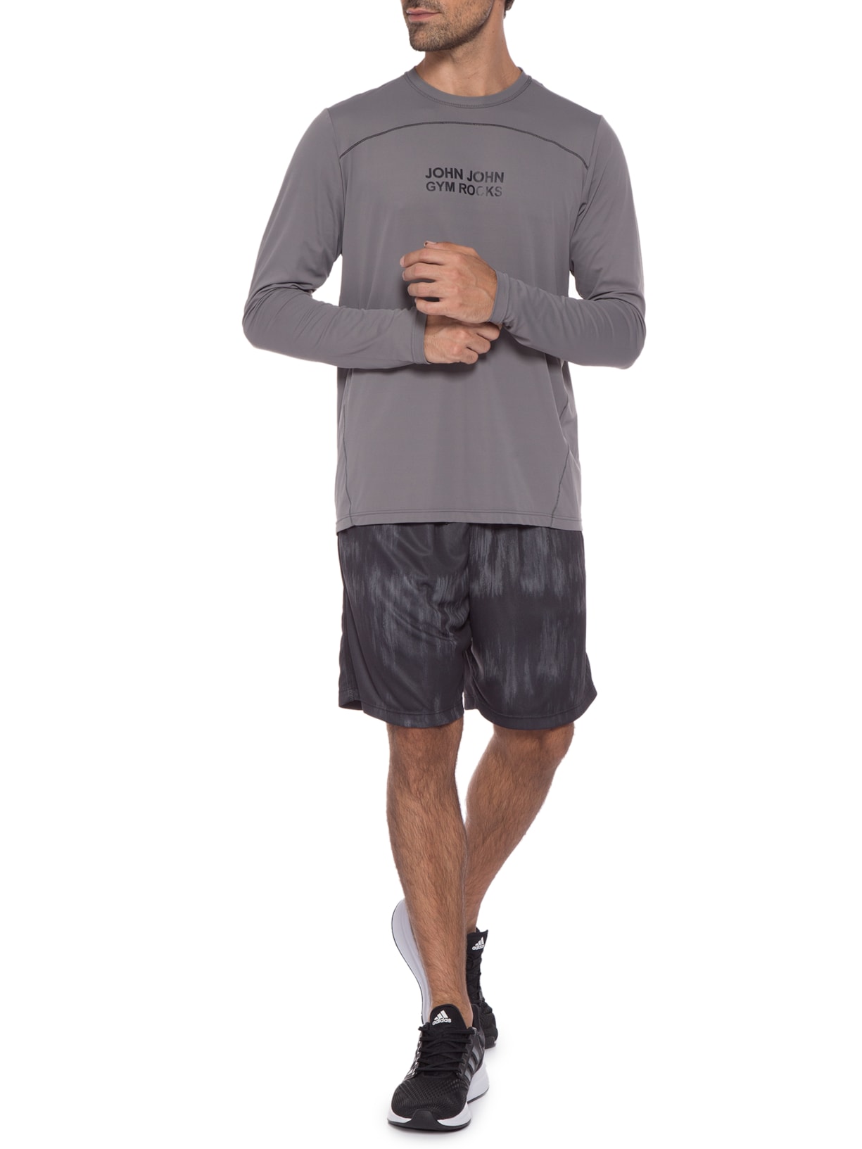 Camiseta Masculina Dry Alison Cinza John John