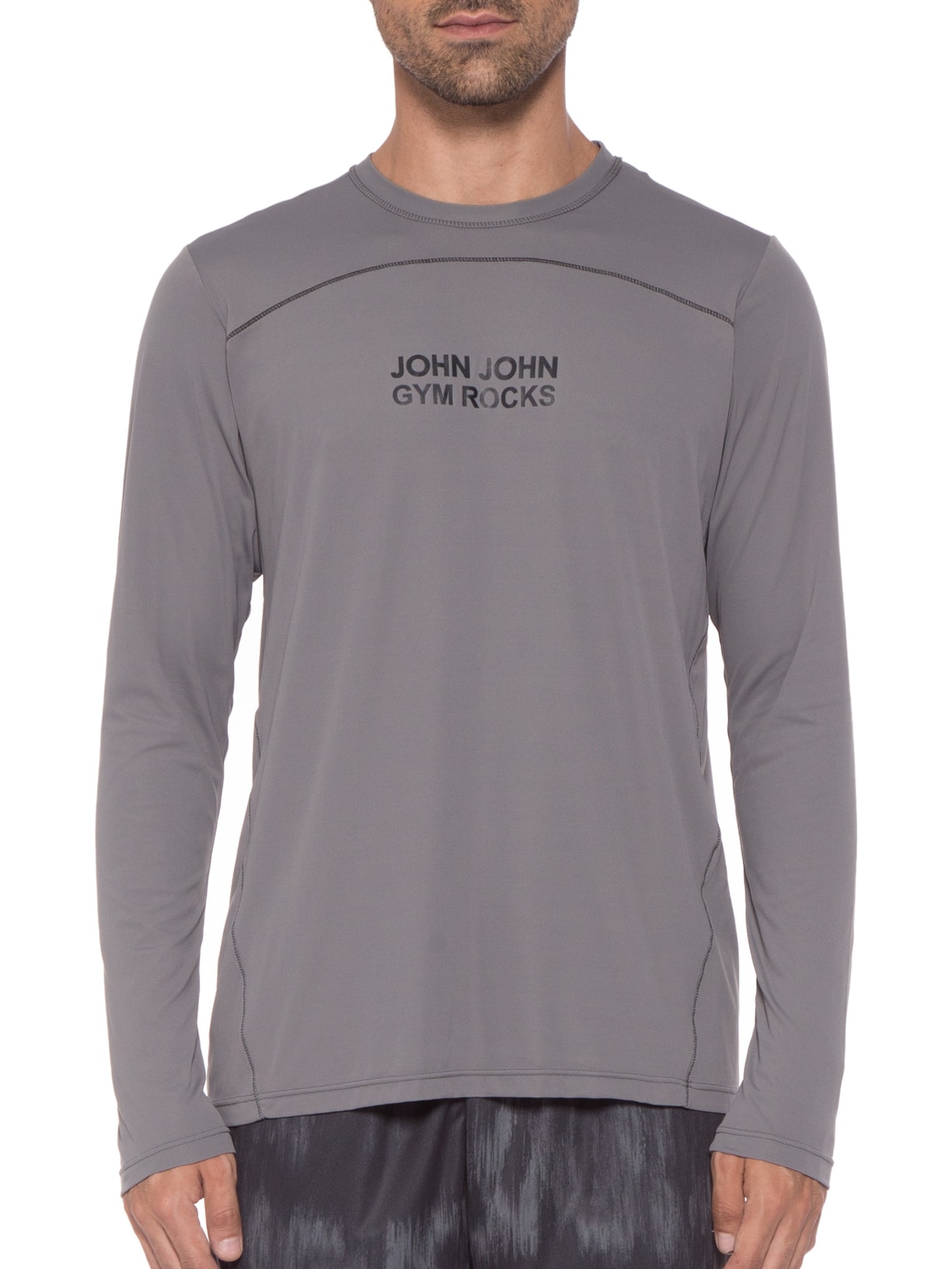 Camiseta Masculina Dry Alison Cinza John John