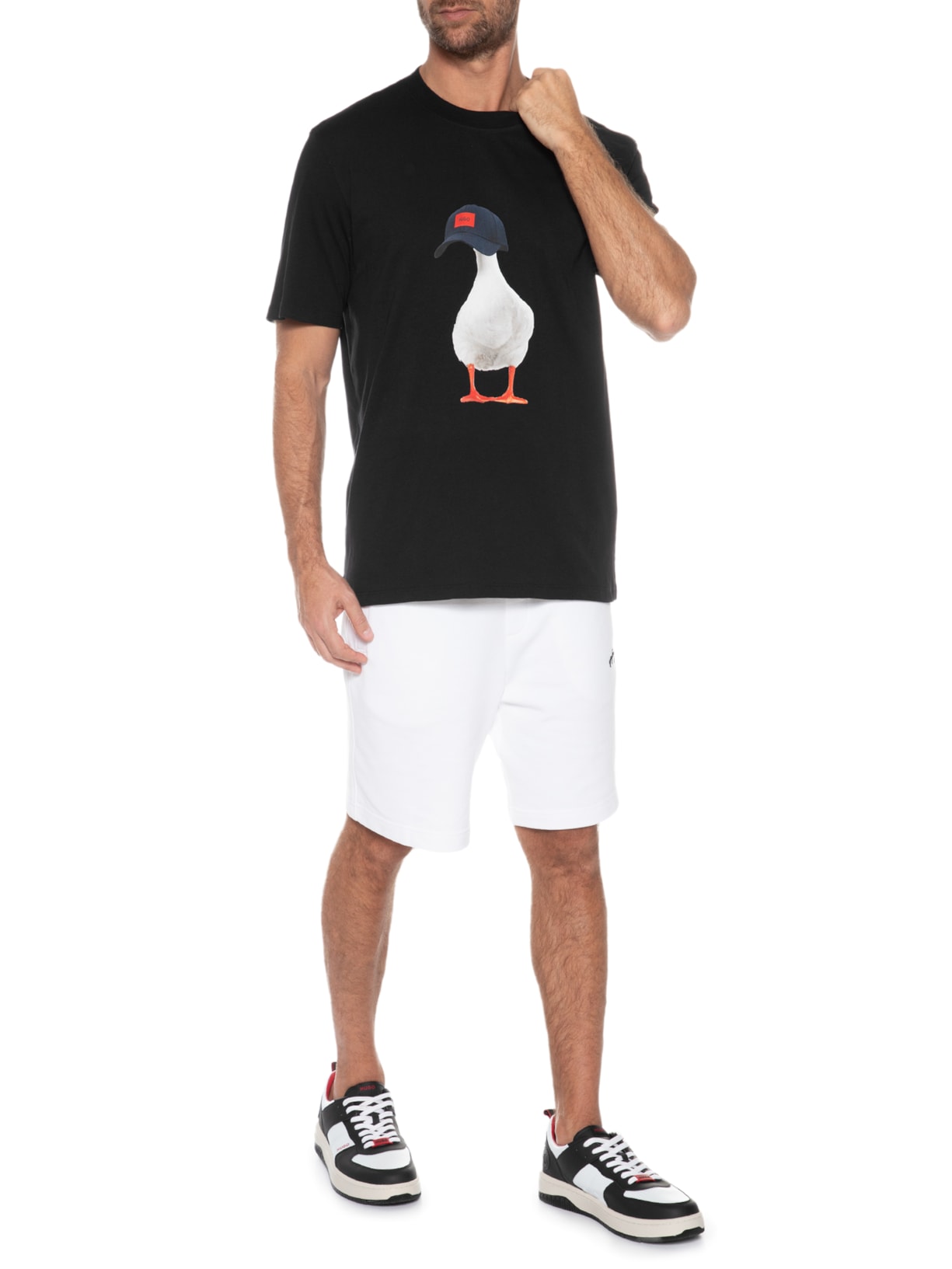 Camiseta Masculina Ducky Preta Hugo