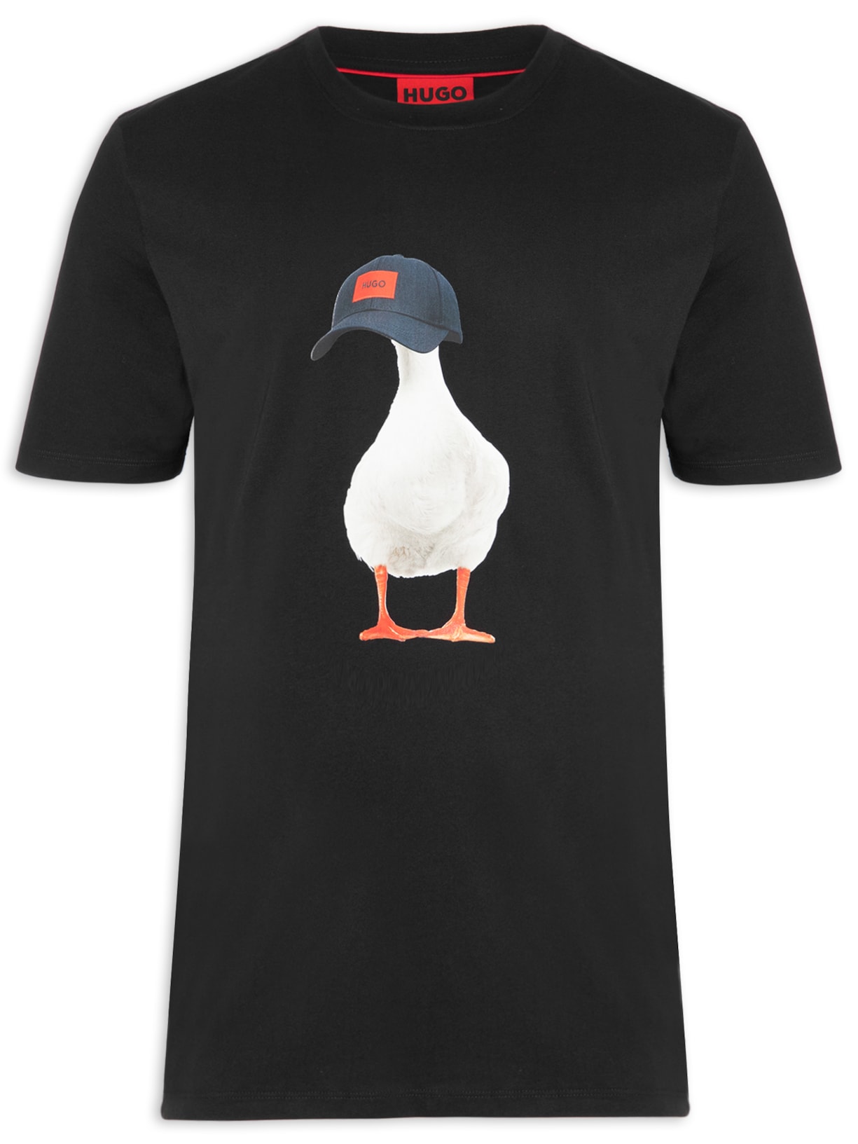 Camiseta Masculina Ducky Preta Hugo