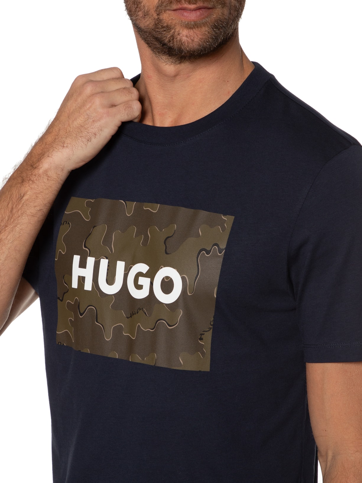 Camiseta Masculina Dulive Azul Hugo