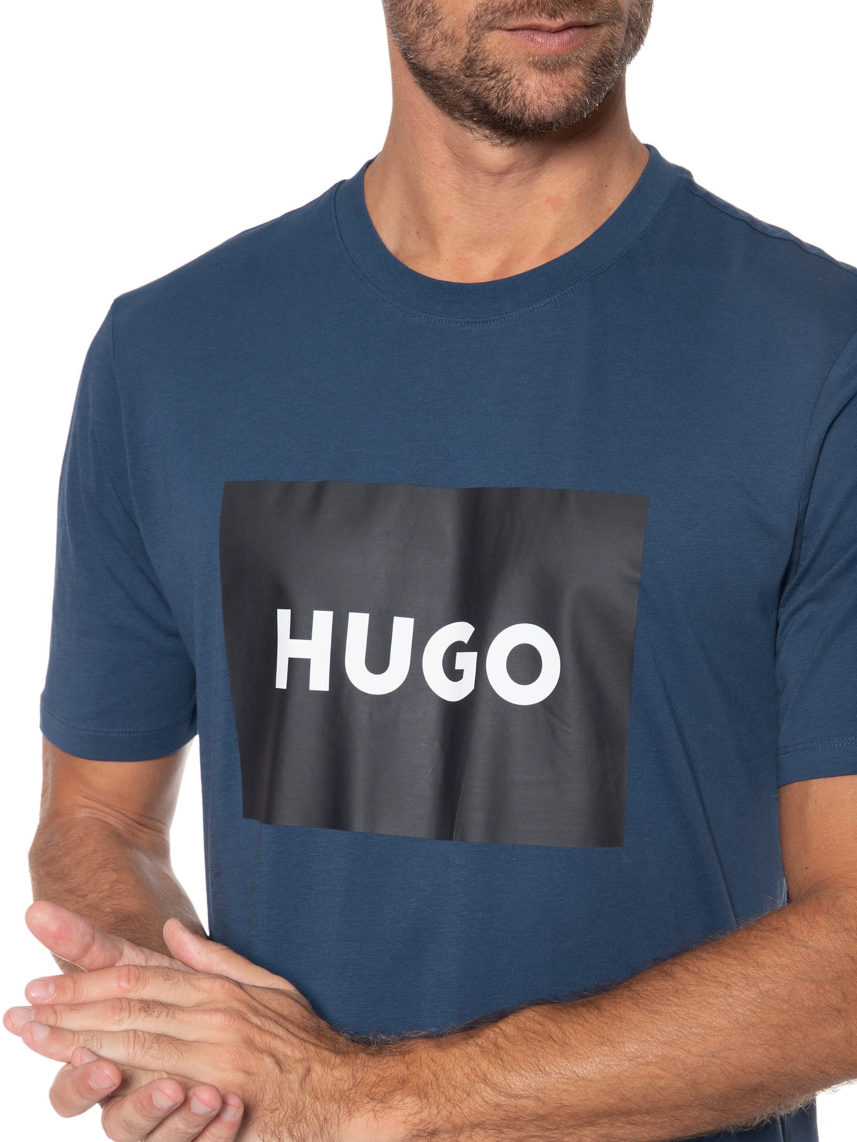 Camiseta Masculina Dulive Azul Hugo