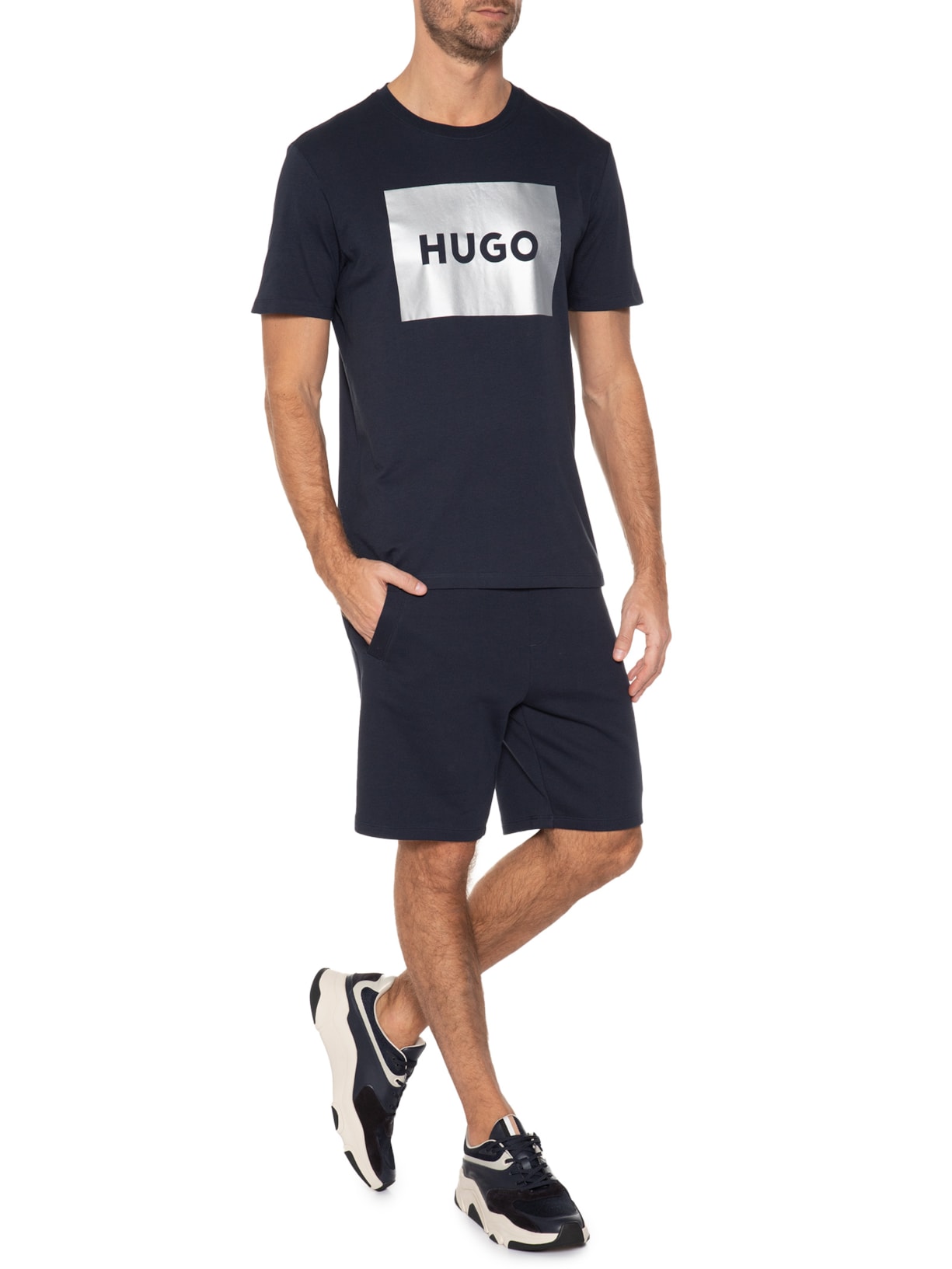 Camiseta Masculina Dulive Azul Hugo