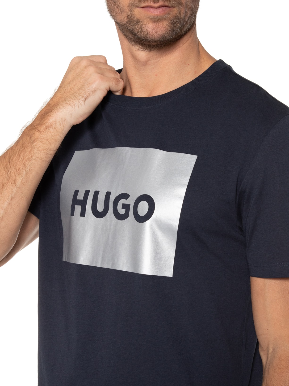 Camiseta Masculina Dulive Azul Hugo