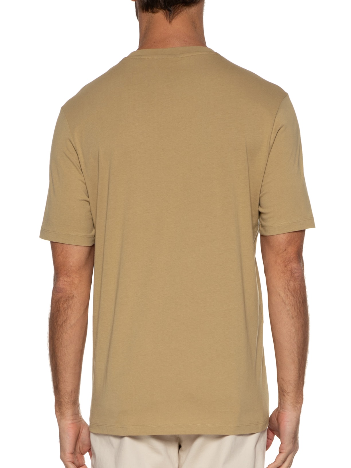 Camiseta Masculina Dulive Bege Hugo