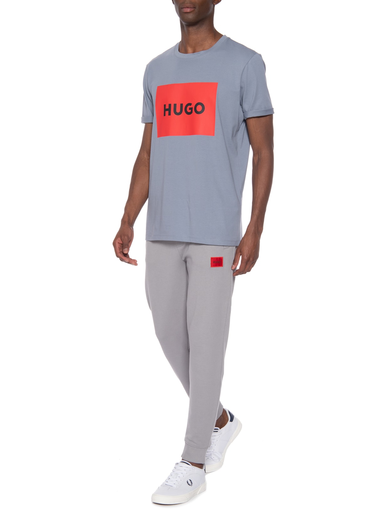 Camiseta Masculina Dulive Cinza Hugo