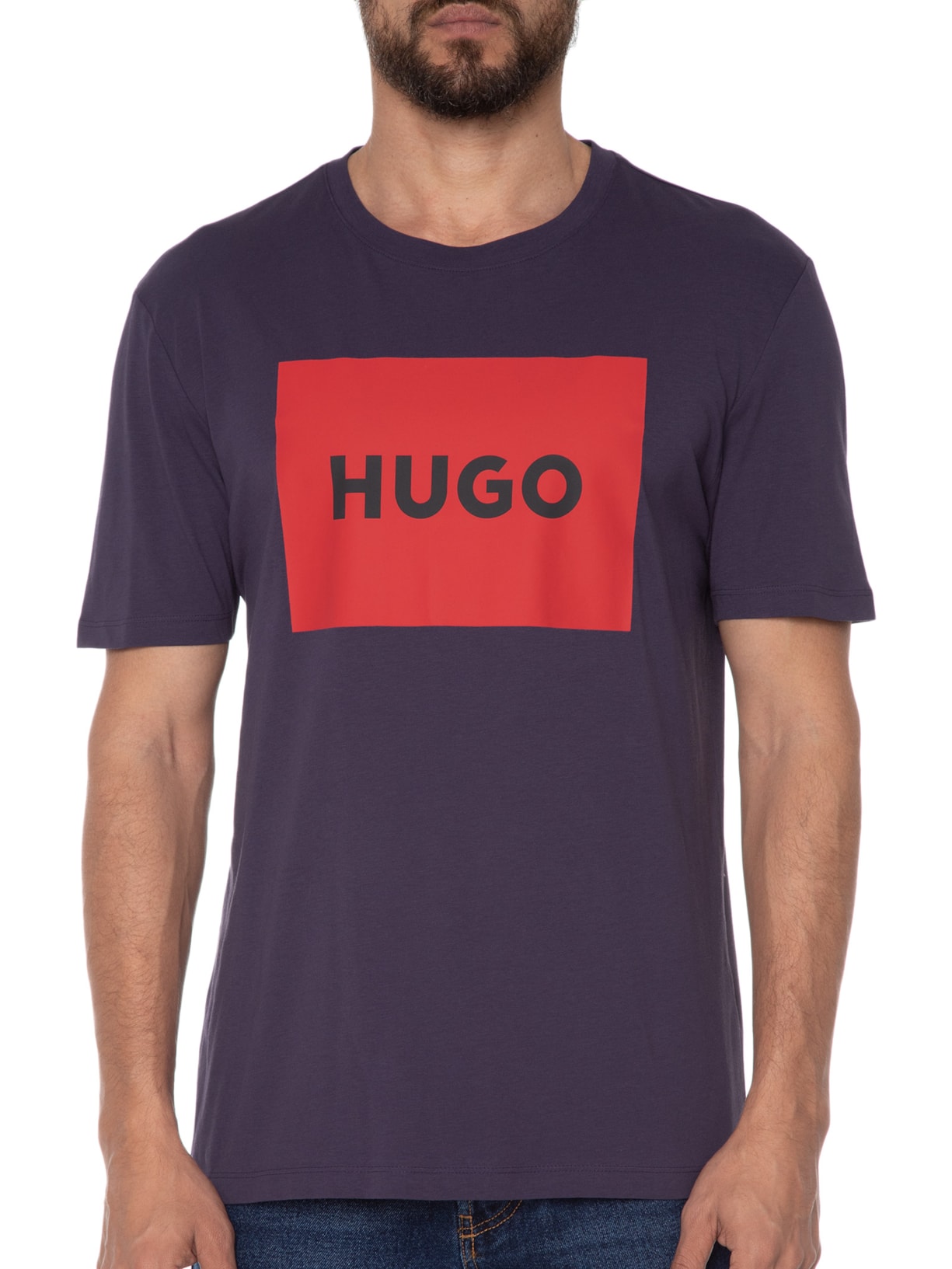 Camiseta Masculina Dulive Roxo Hugo