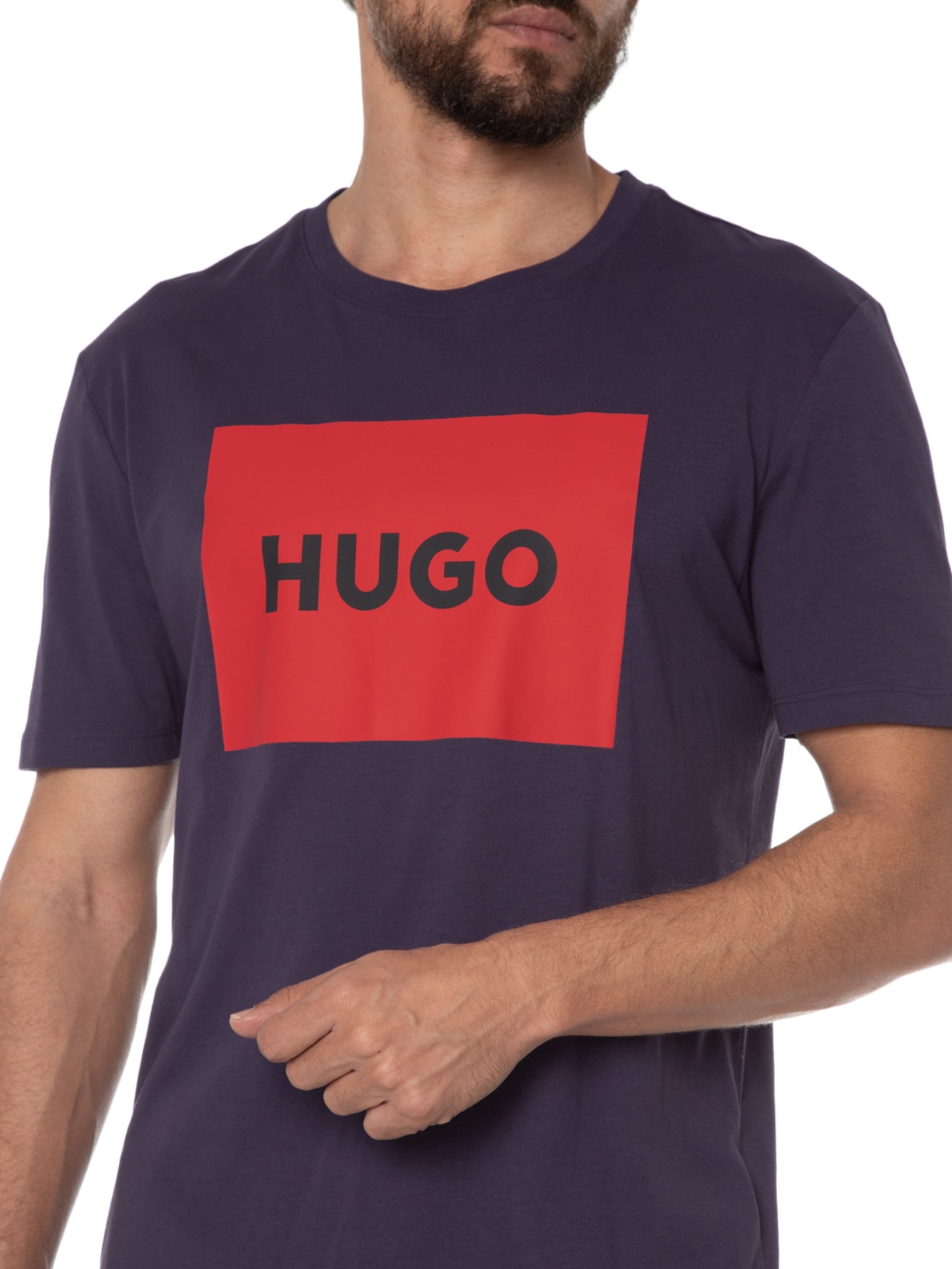 Camiseta Masculina Dulive Roxo Hugo