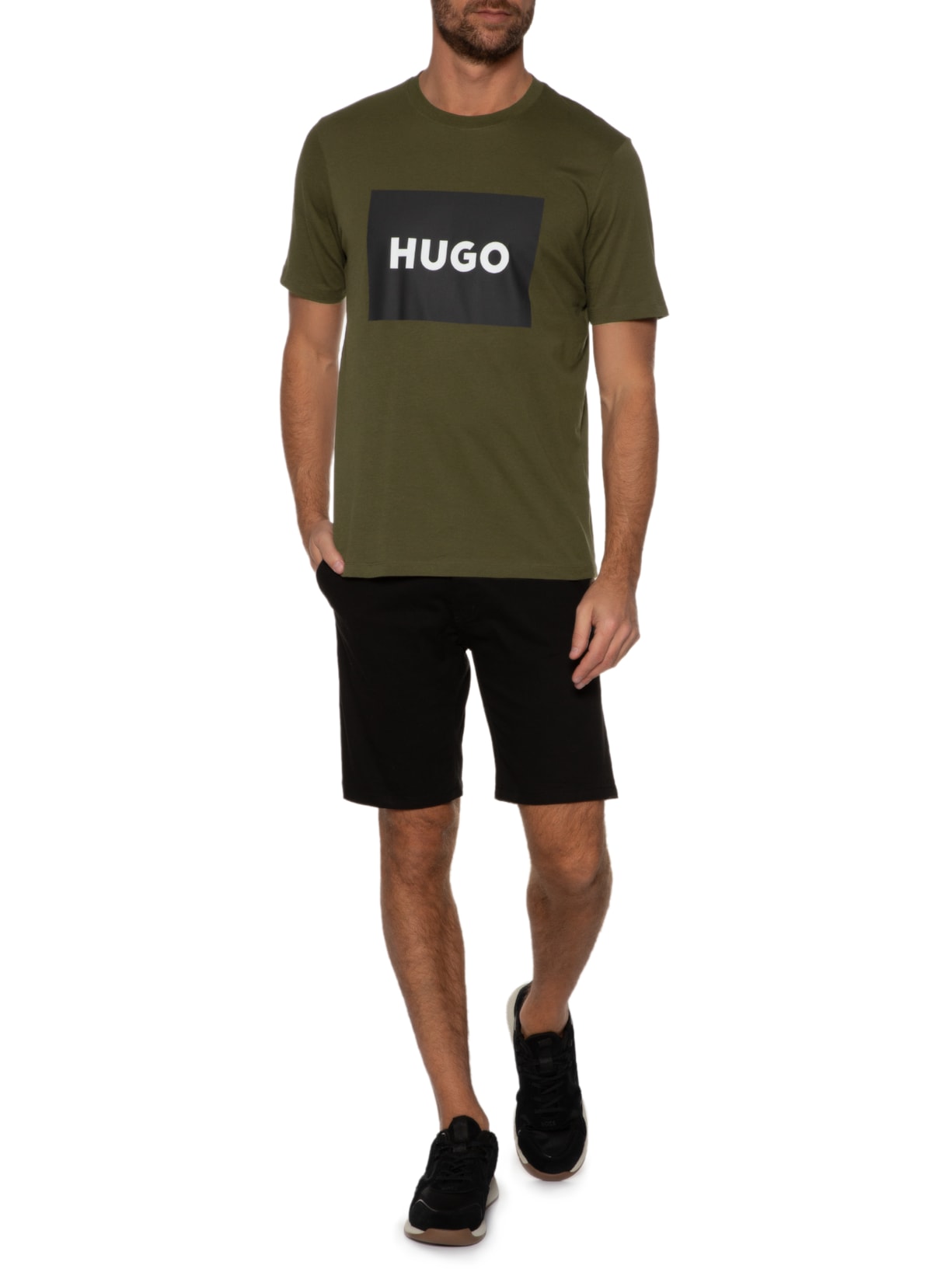 Camiseta Masculina Dulive Verde Hugo