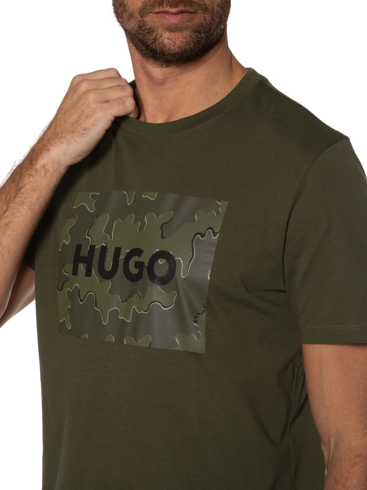 Camiseta Masculina Dulive Verde Hugo