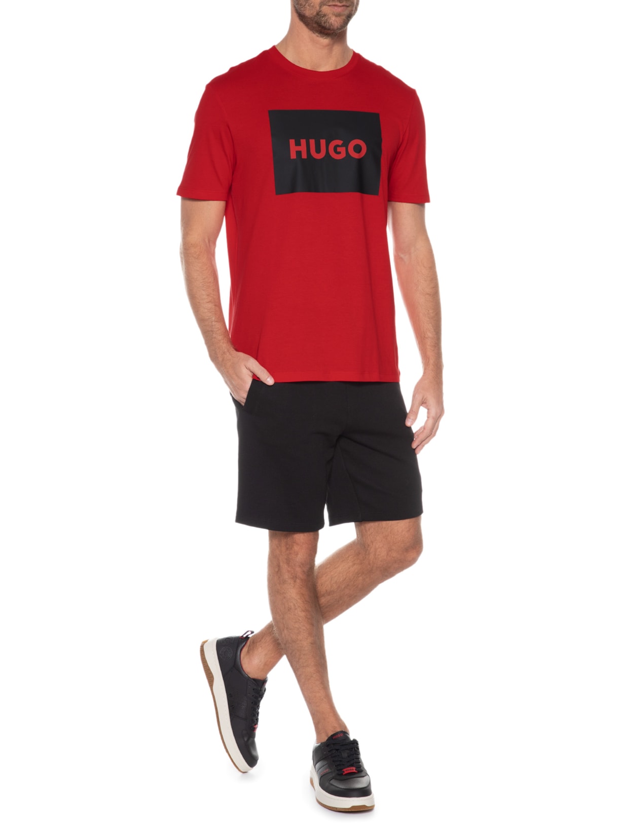 Camiseta Masculina Dulive Vermelho Hugo