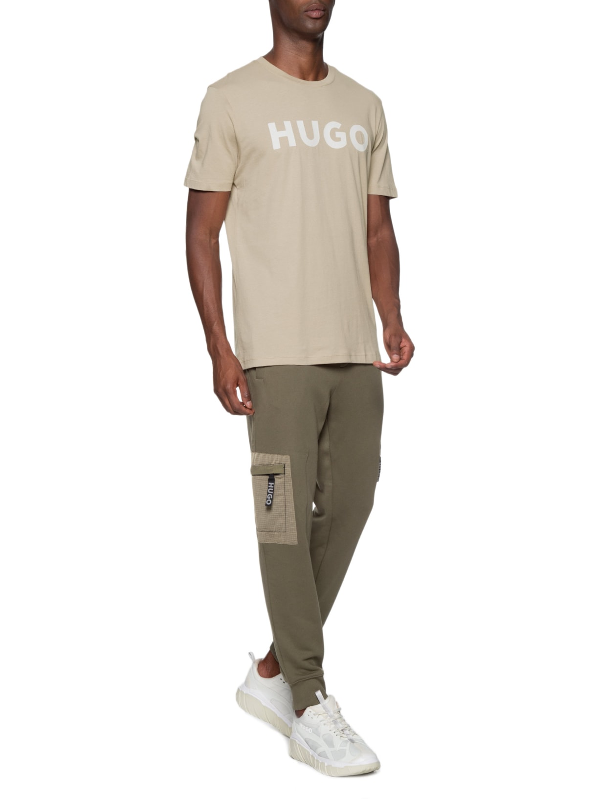 Camiseta Masculina Dulivio Bege Hugo
