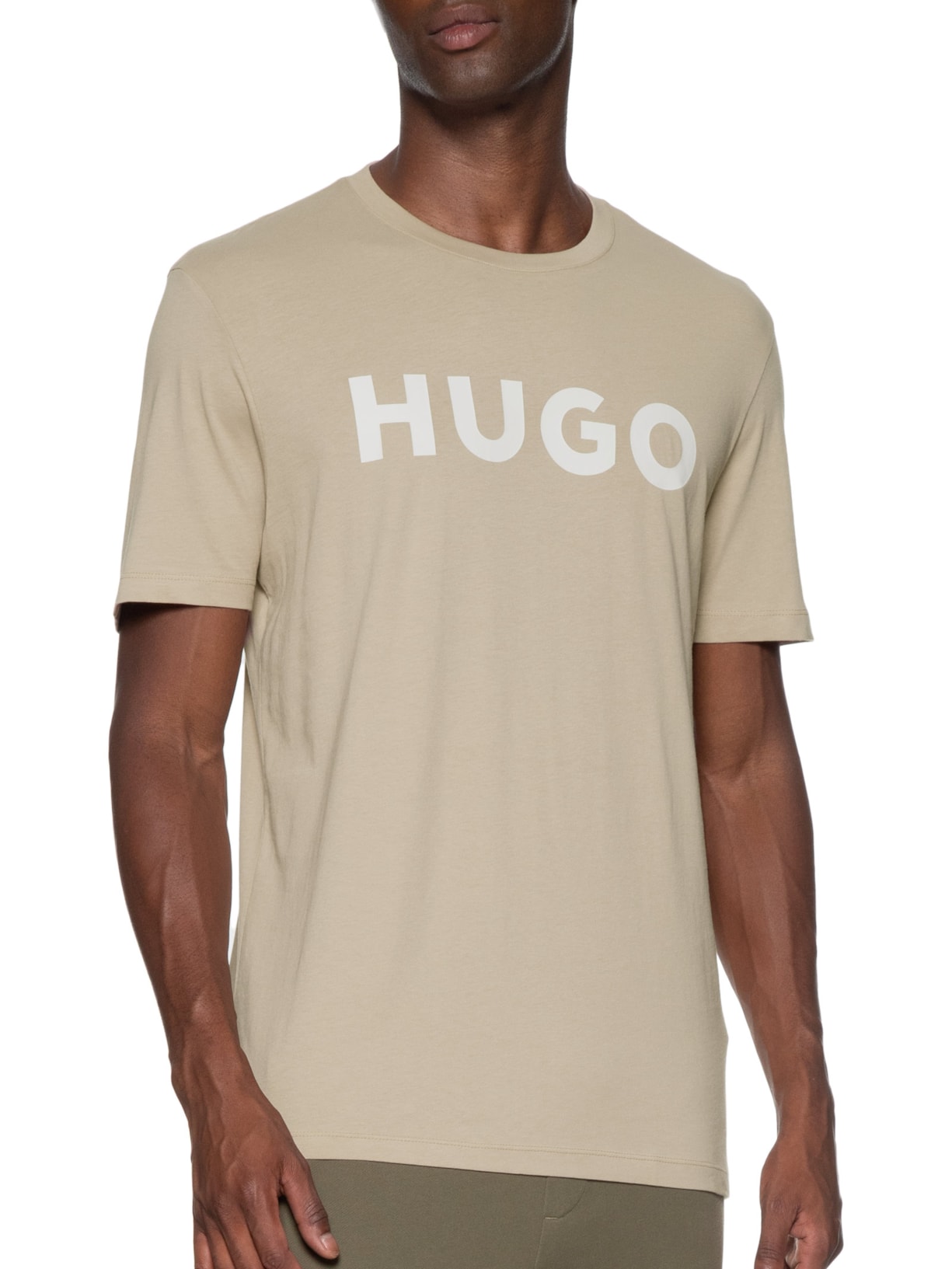 Camiseta Masculina Dulivio Bege Hugo