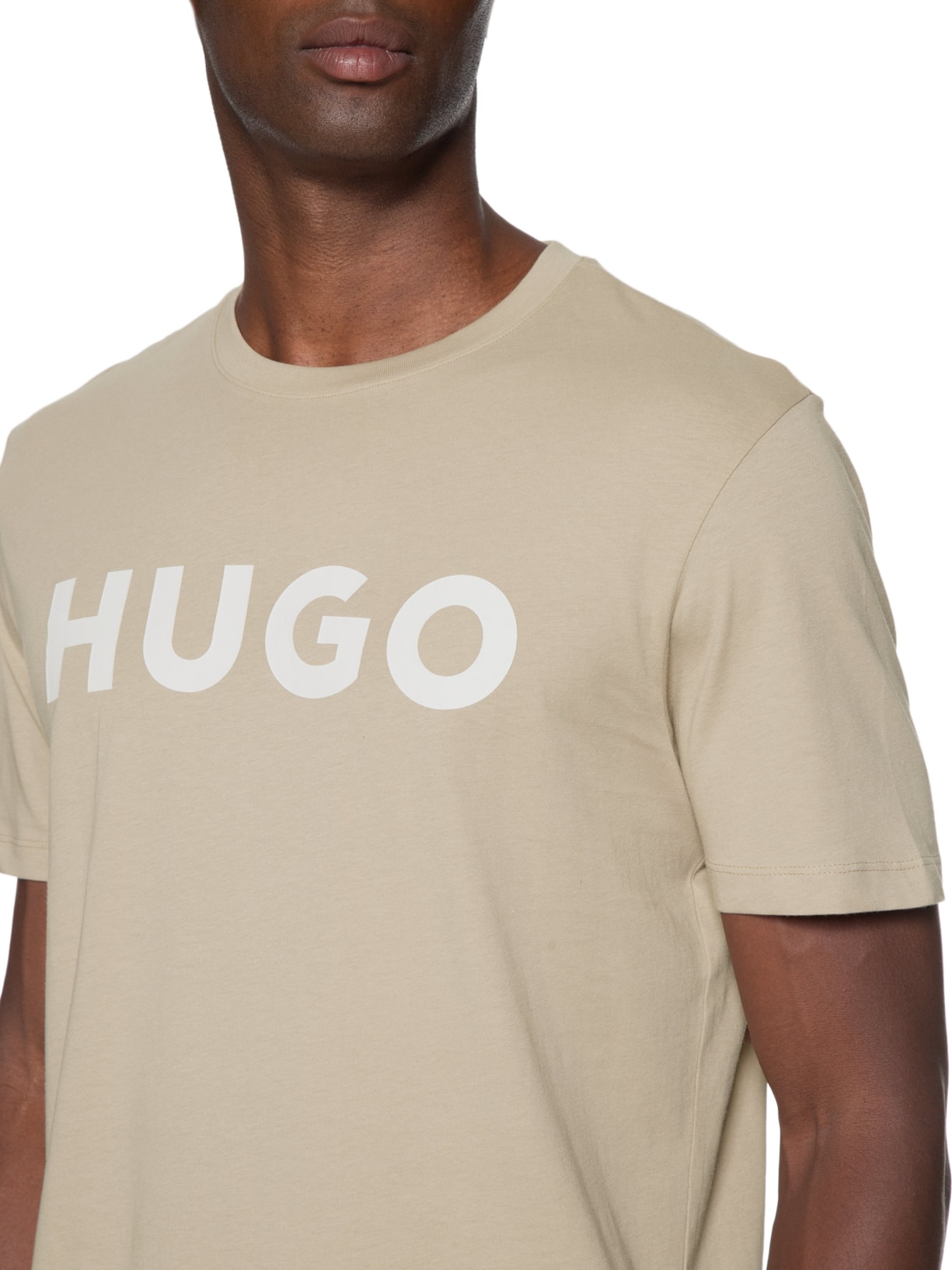 Camiseta Masculina Dulivio Bege Hugo