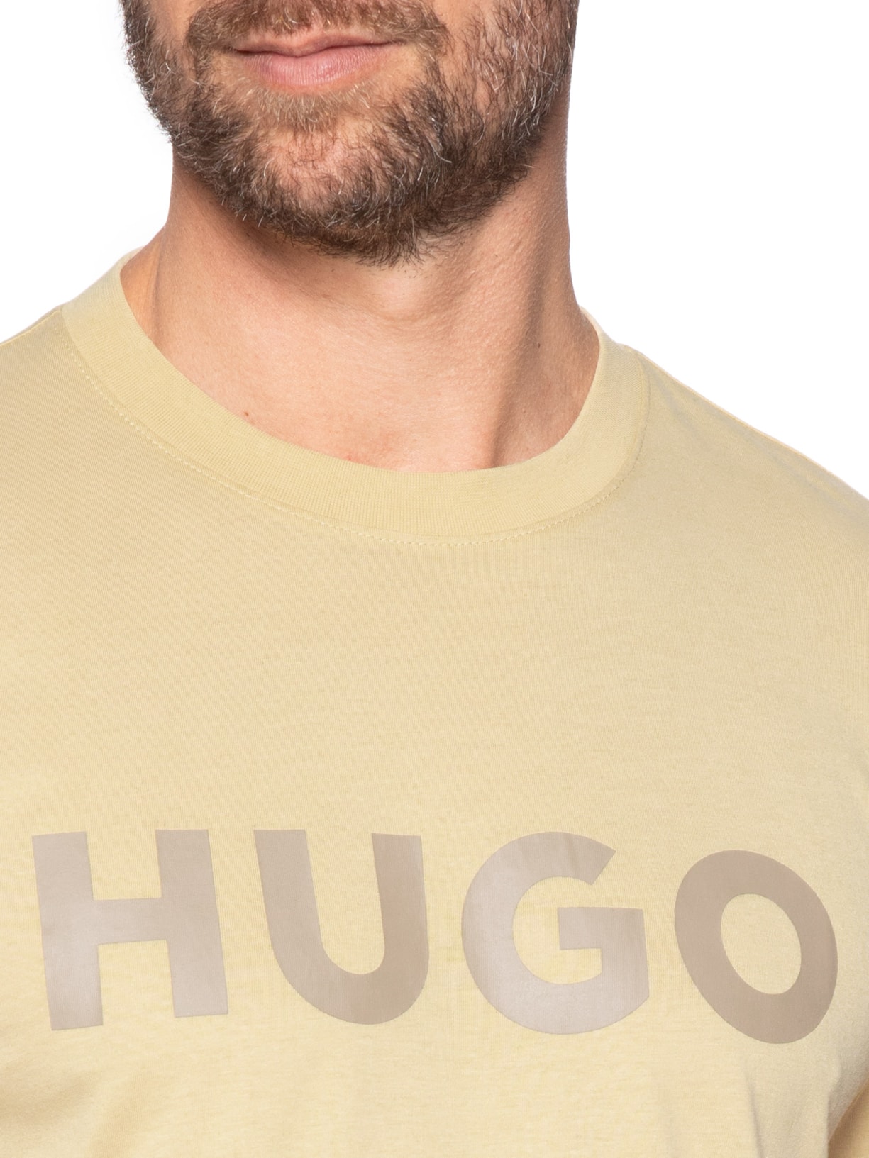 Camiseta Masculina Dulivio Bege Hugo