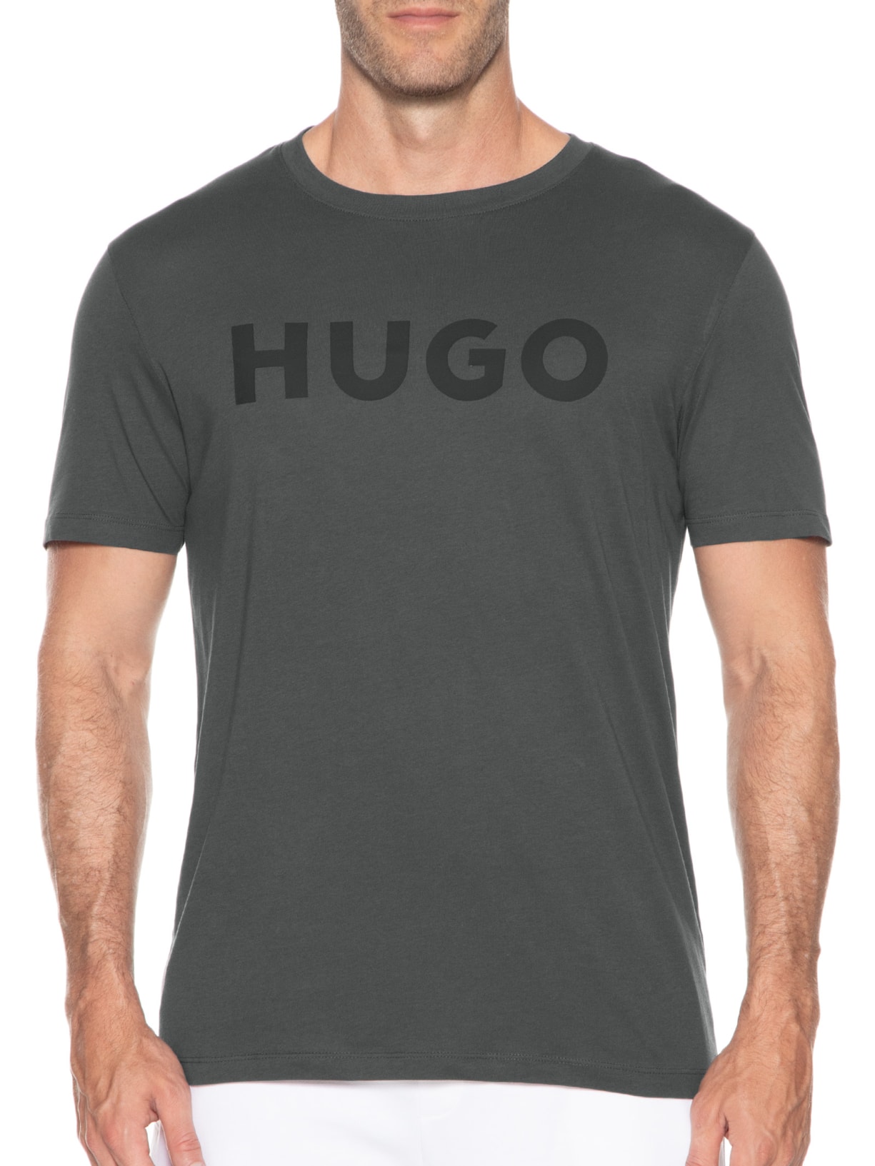 Camiseta Masculina Dulivio Cinza Hugo