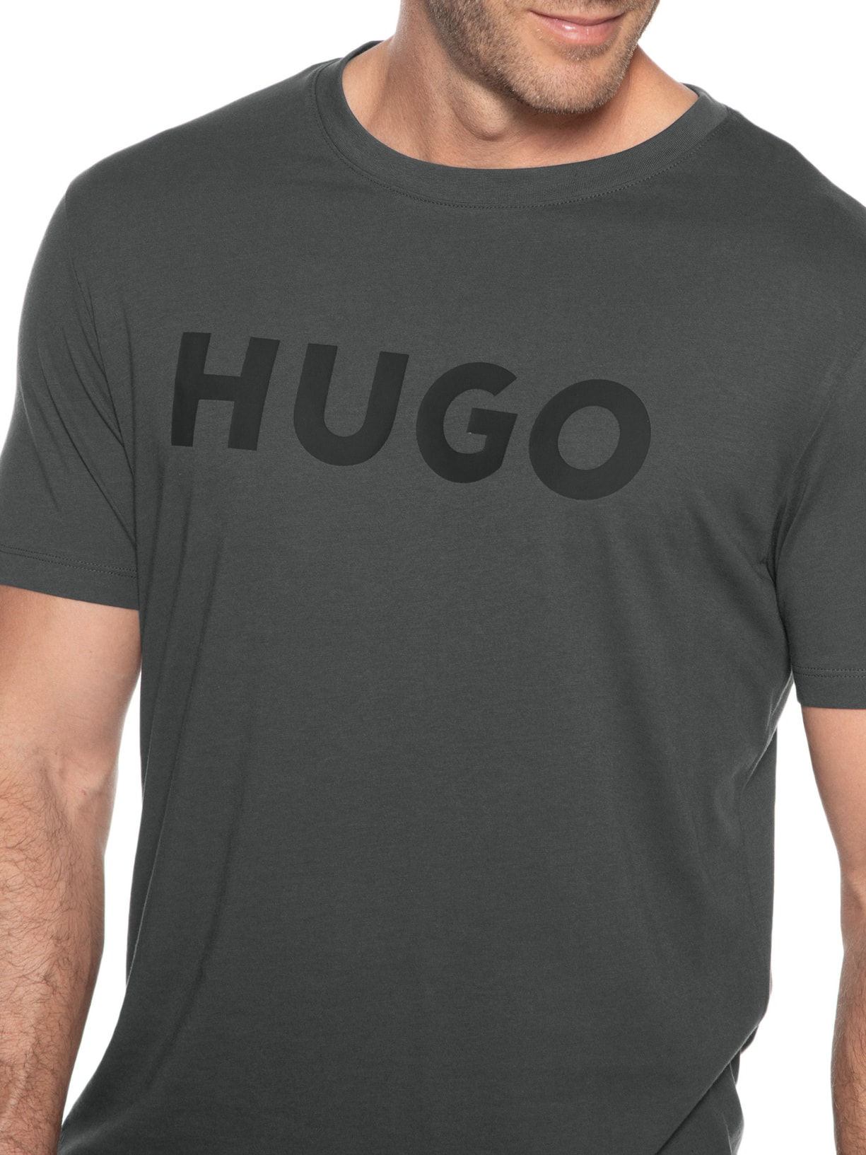 Camiseta Masculina Dulivio Cinza Hugo