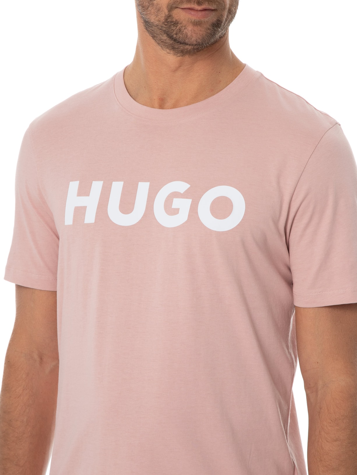 Camiseta Masculina Dulivio Rosa Hugo