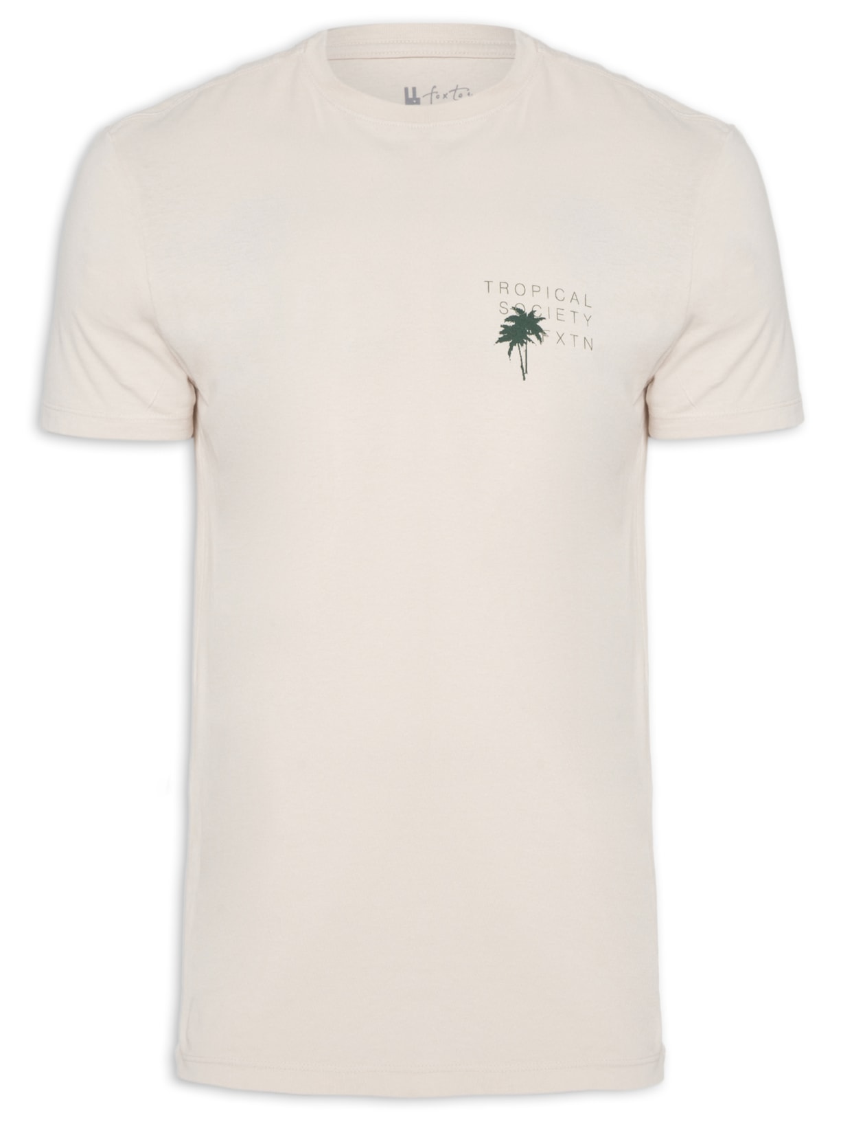 Camiseta Masculina Duo Palms - Off White