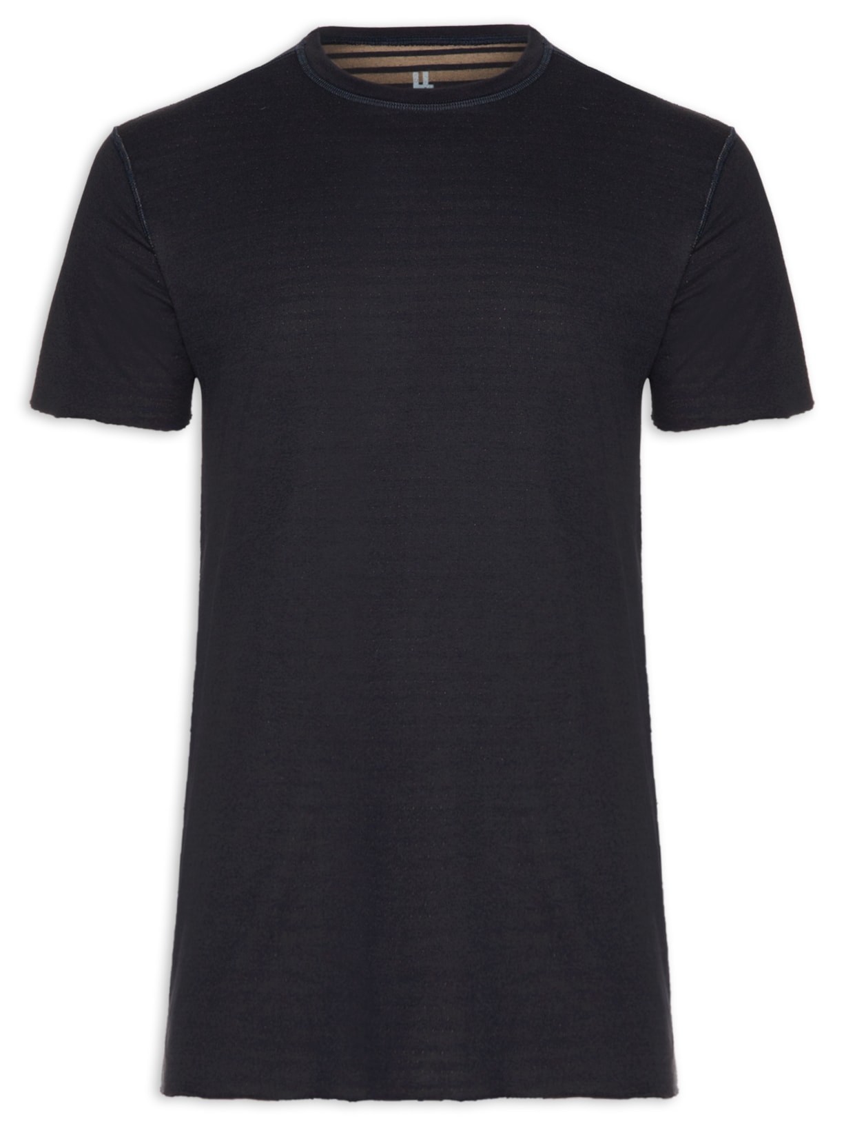 Camiseta Masculina Dupla Face Fio Tinto Basic - Azul
