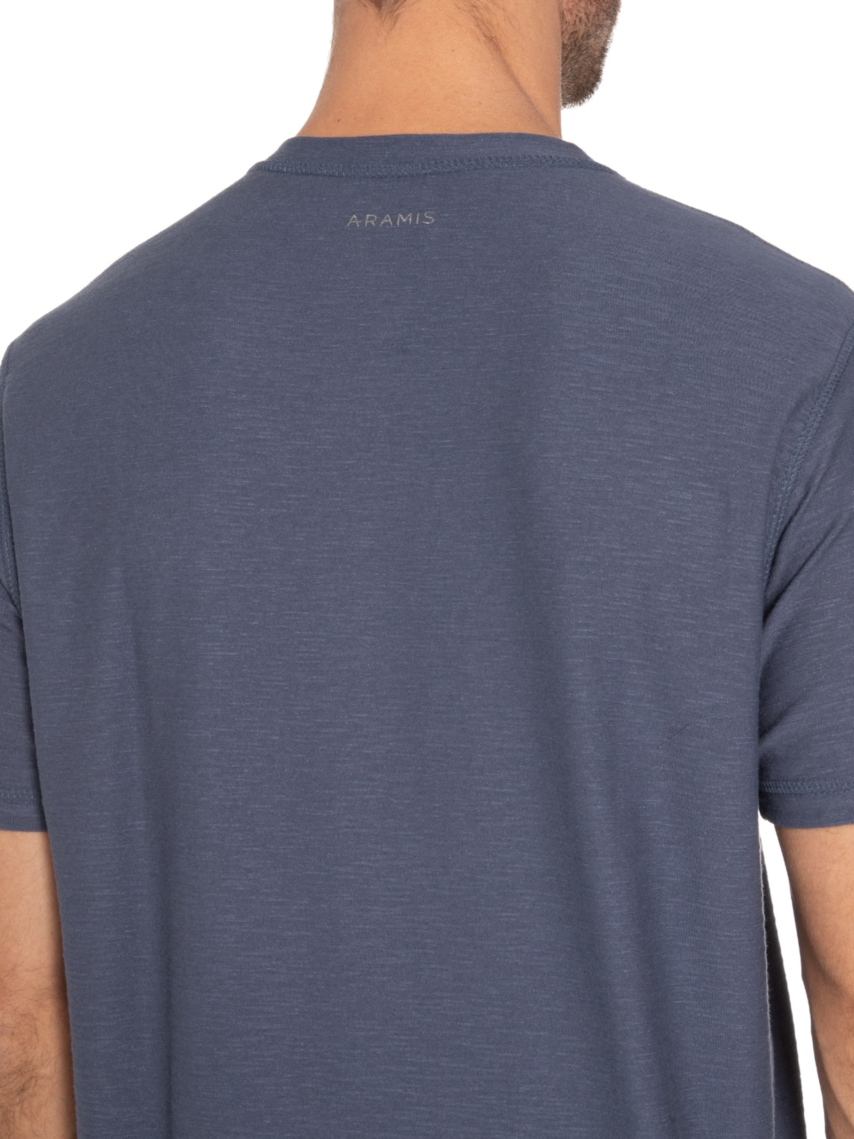 Camiseta Masculina Dupla Face (pa) Azul Aramis