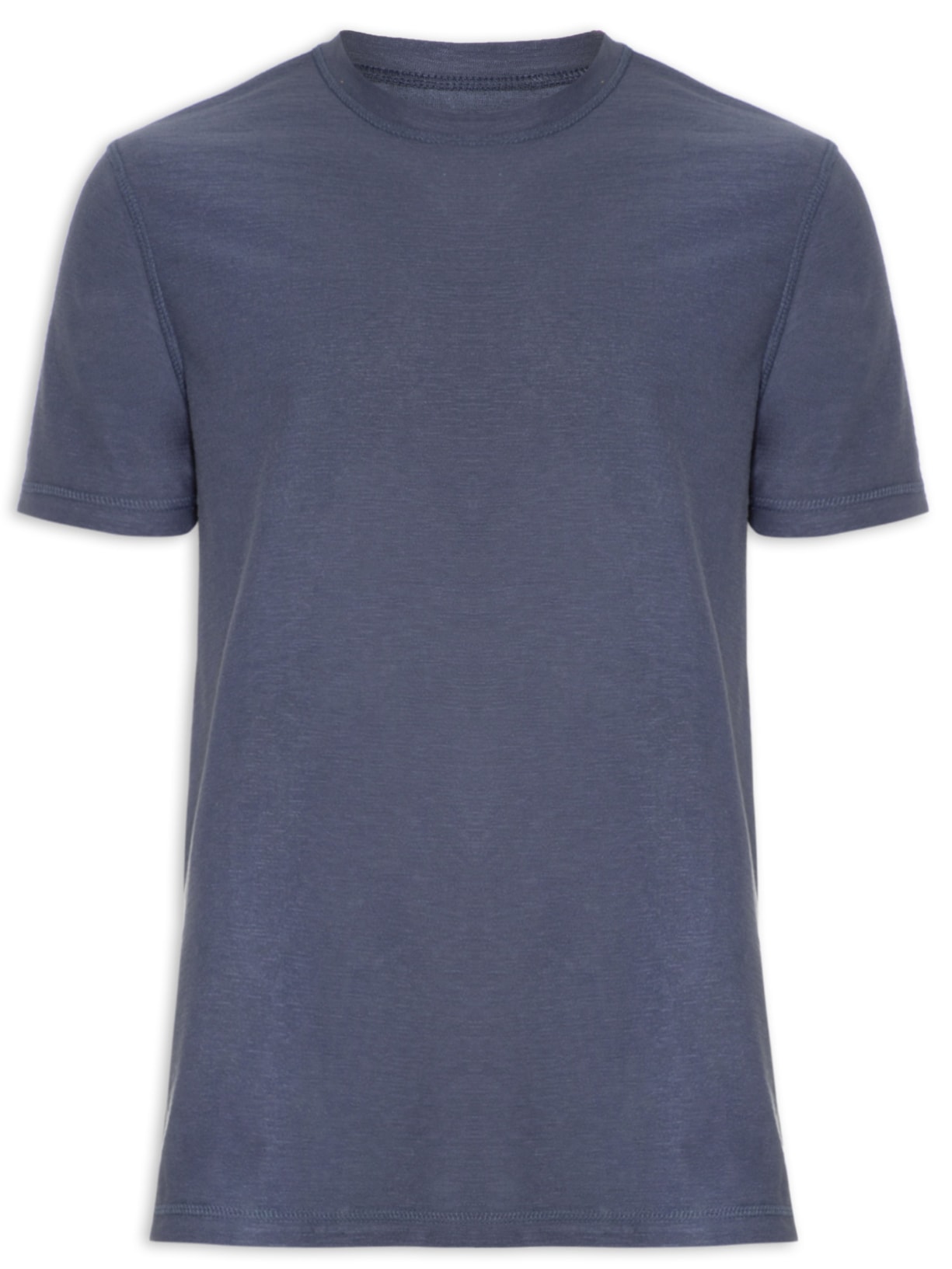 Camiseta Masculina Dupla Face (pa) Azul Aramis