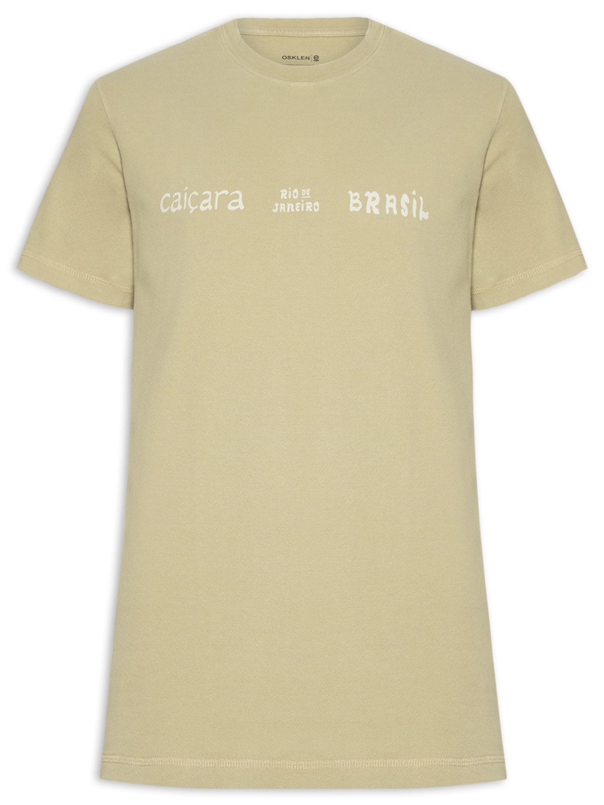 Camiseta Masculina E-Colors Caiçara Type Manga Curta - Bege