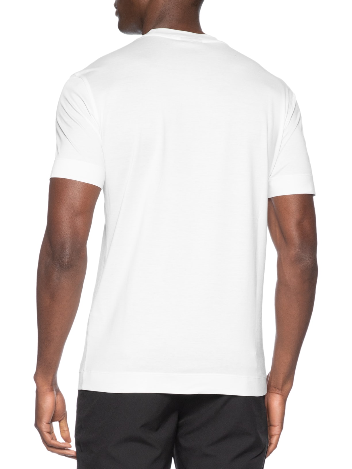 Camiseta Masculina EA Logo Redondo Branco Emporio Armani
