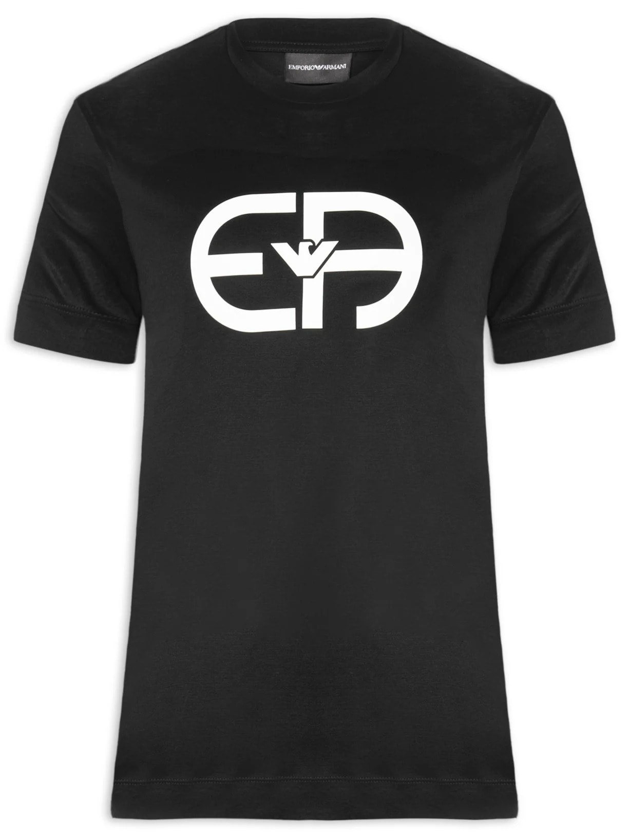 Camiseta Masculina EA Logo Redondo Preto Emporio Armani