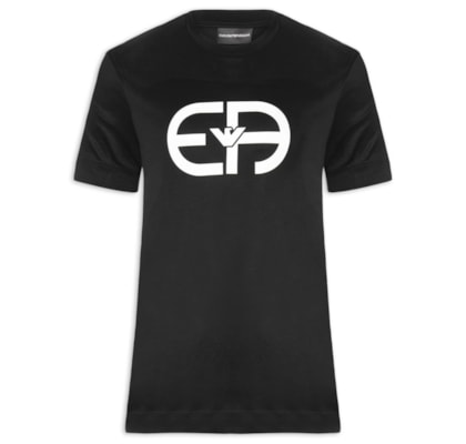 Camiseta Masculina EA Logo Redondo - Preto