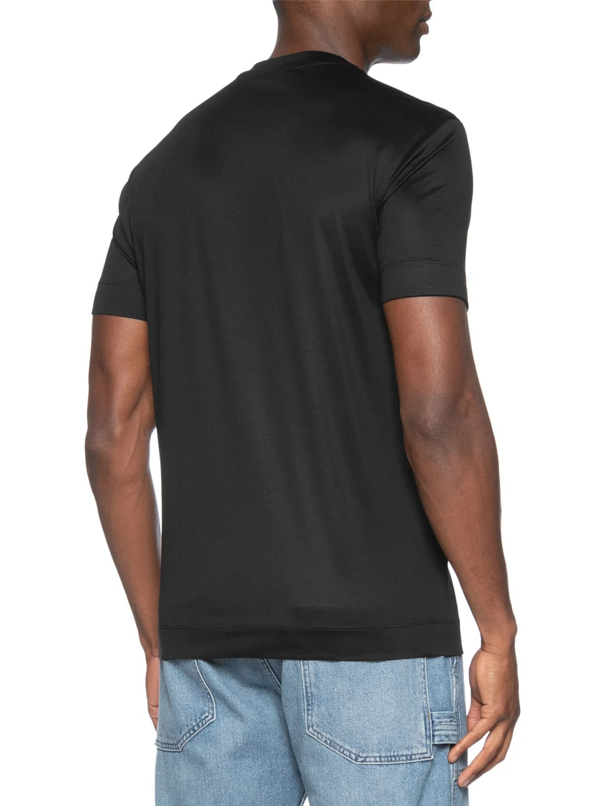 Camiseta Masculina EA Logo Redondo Preto Emporio Armani