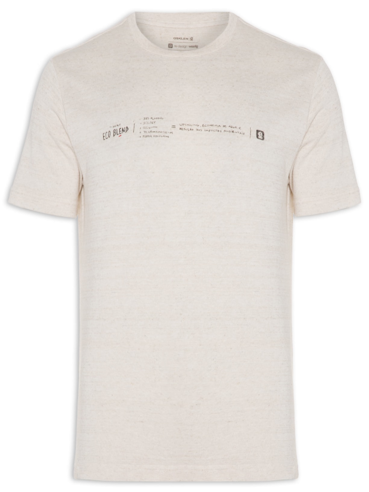 Camiseta Masculina Eco Blend - Bege