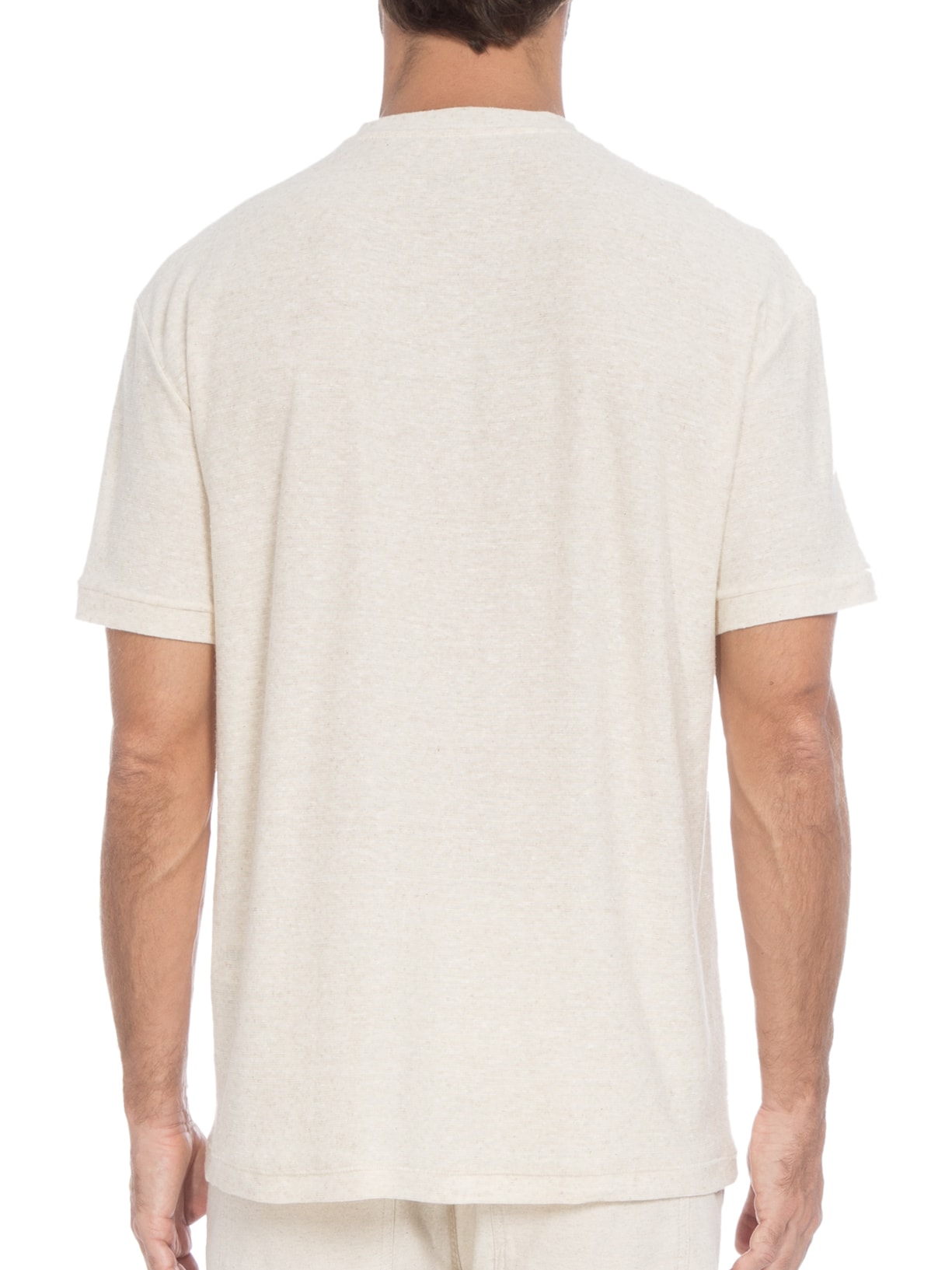 Camiseta Masculina Eco Blend Redesign Waste Bege Osklen