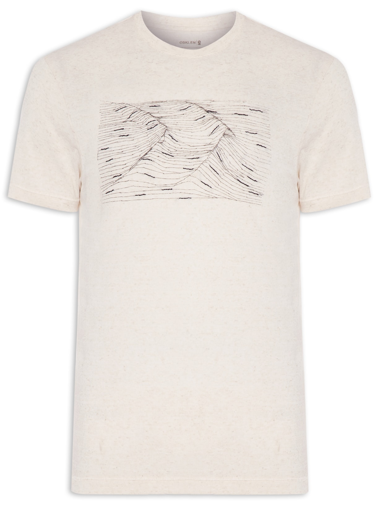 Camiseta Masculina Eco Blend Waves - Off White