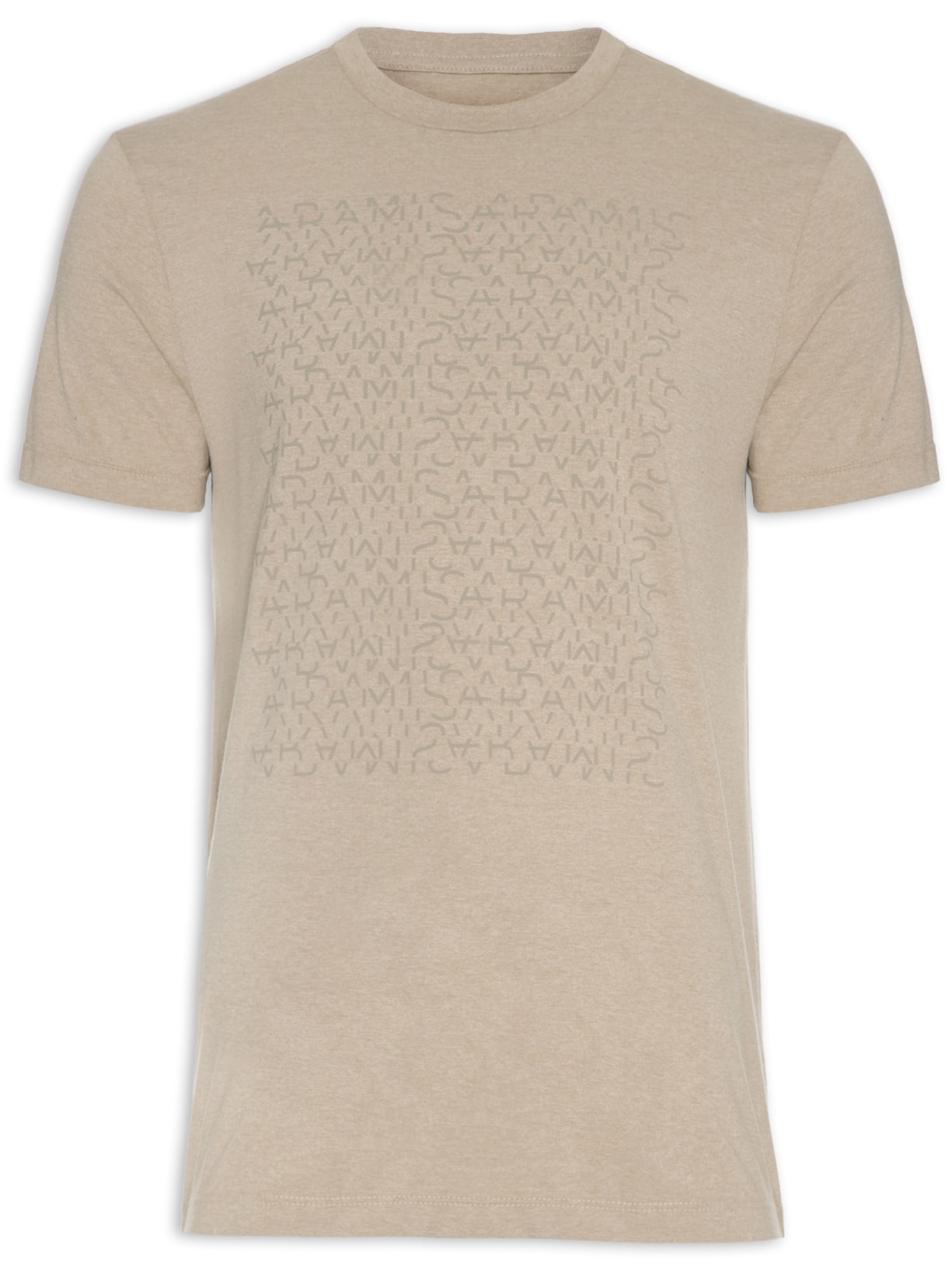 Camiseta Masculina Eco Estampa Bege Aramis