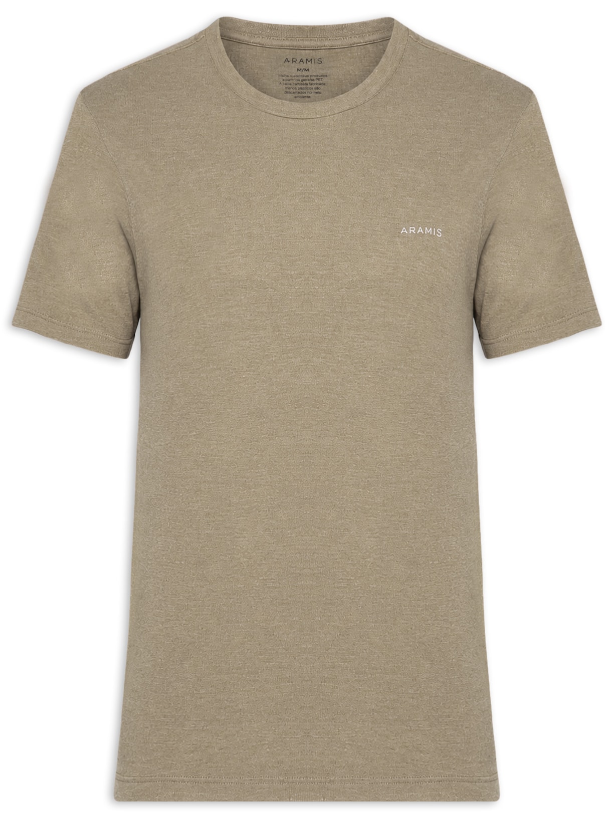 Camiseta Masculina Eco Lisa Bege Aramis