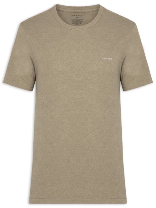 Camiseta Masculina Eco Lisa - Bege