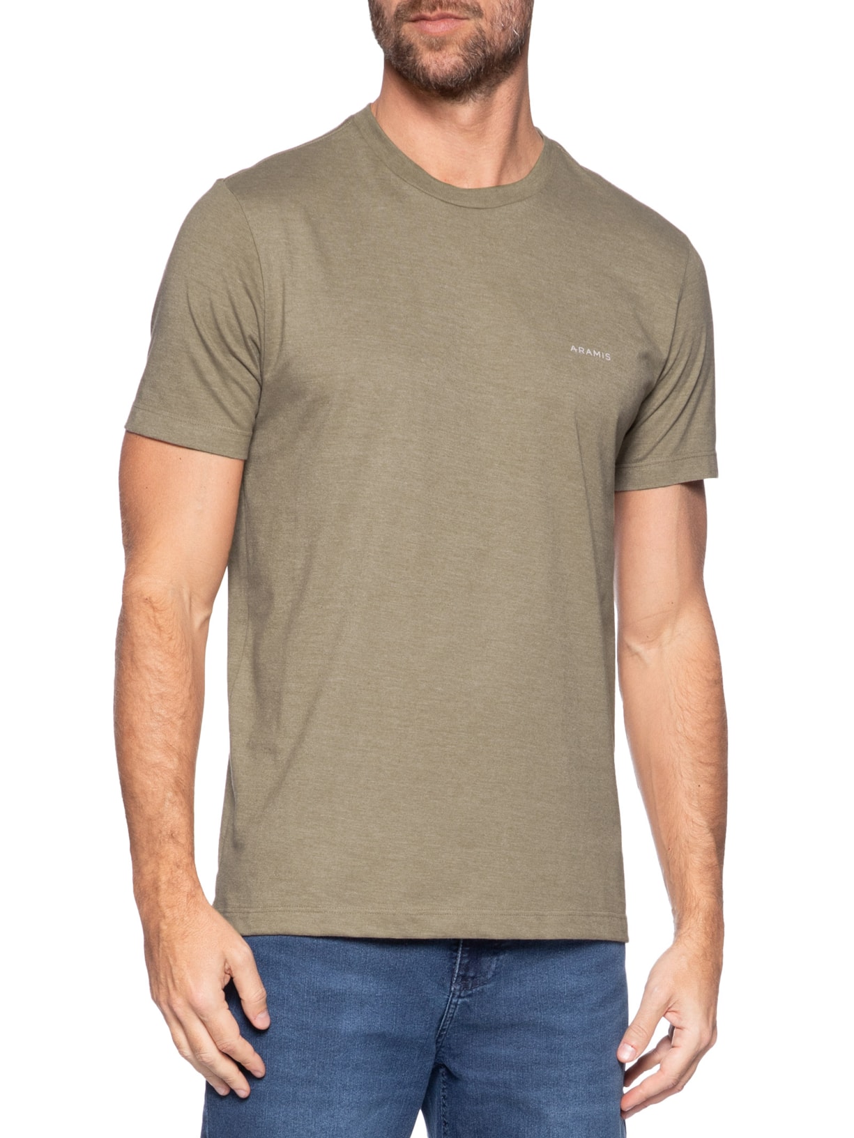 Camiseta Masculina Eco Lisa Bege Aramis