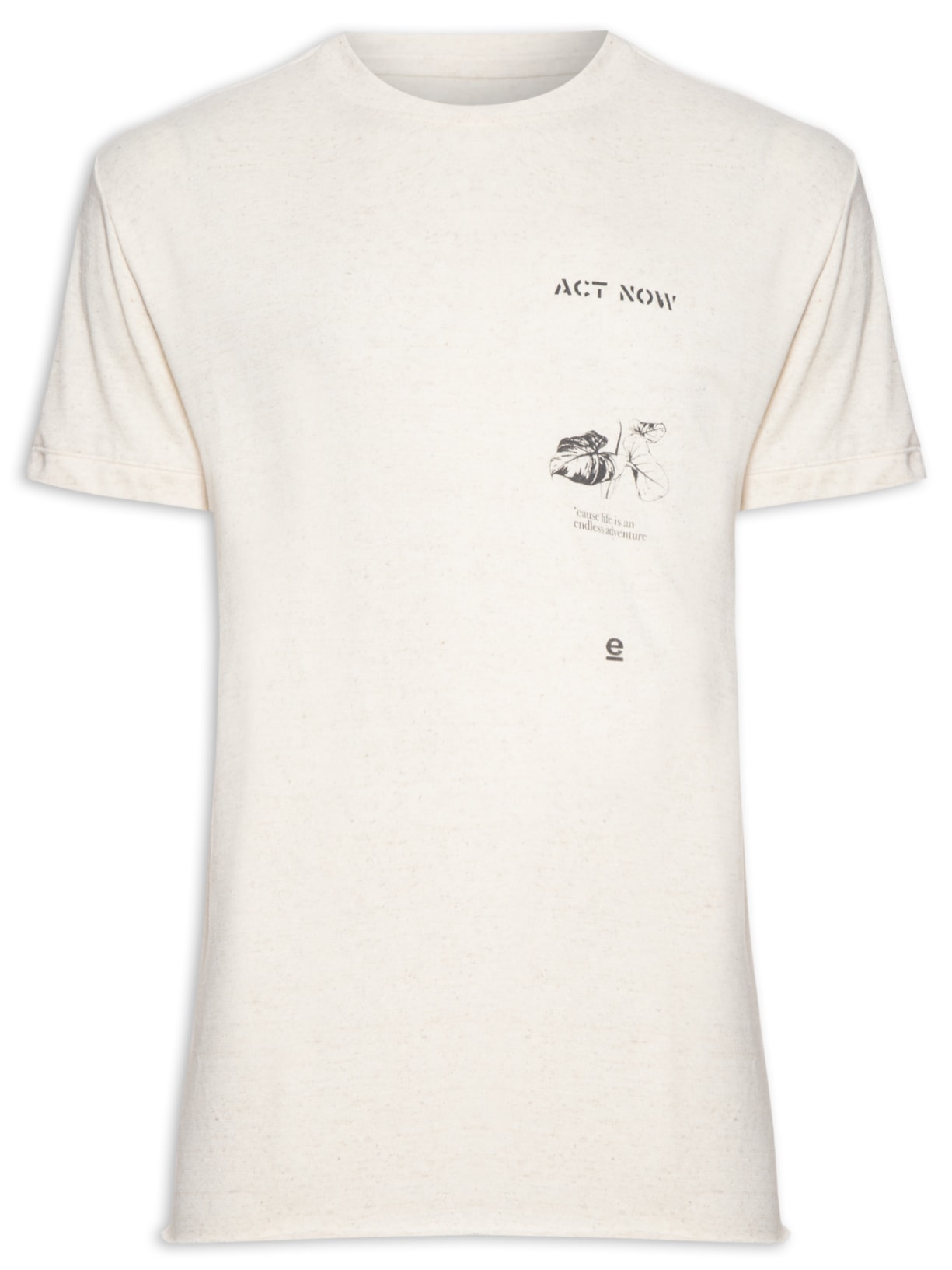 Camiseta Masculina Ecoblend Juta Garden - Bege