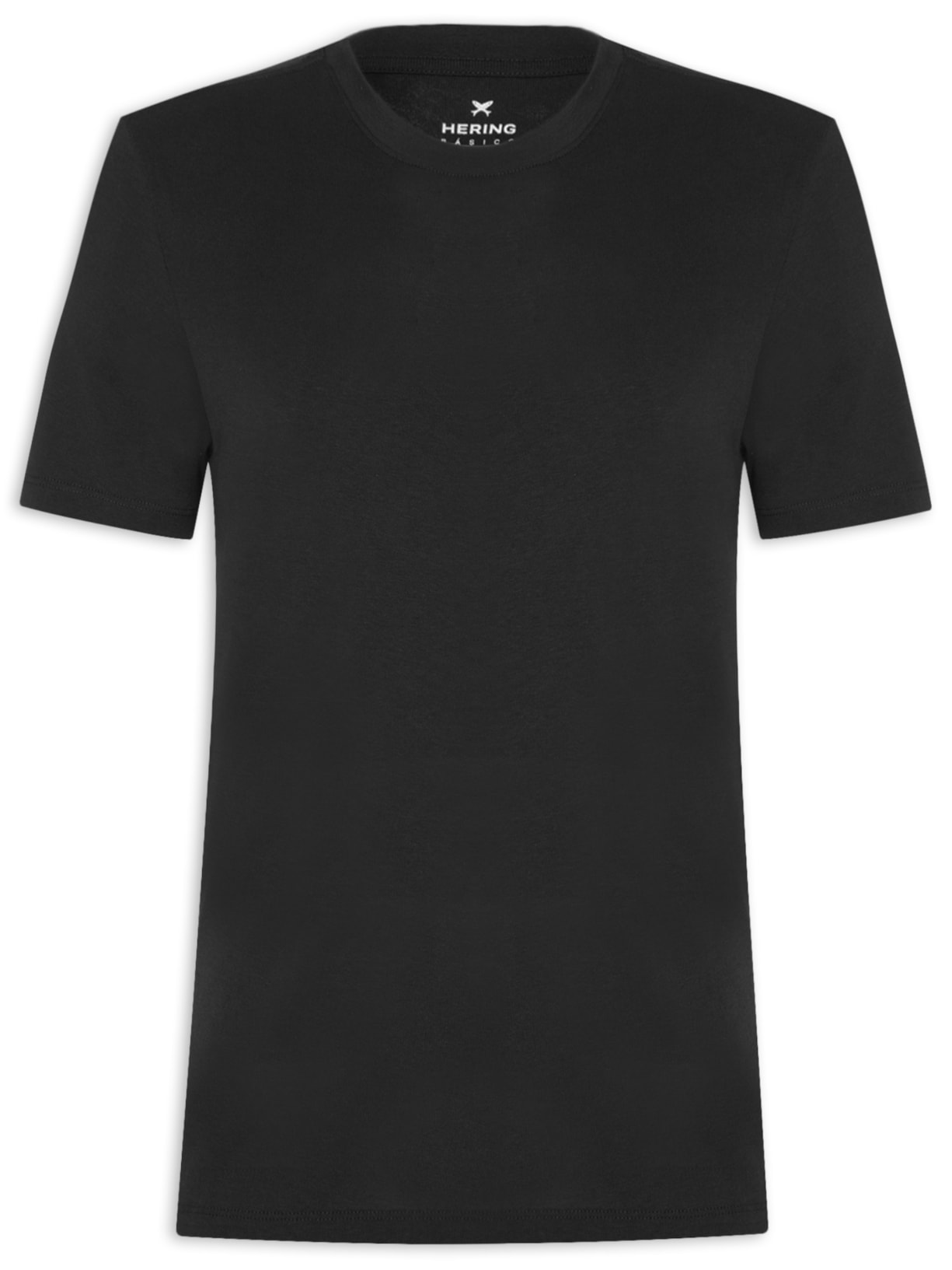 Camiseta Masculina Efeito Tricot Em Algodão Pima - Preto