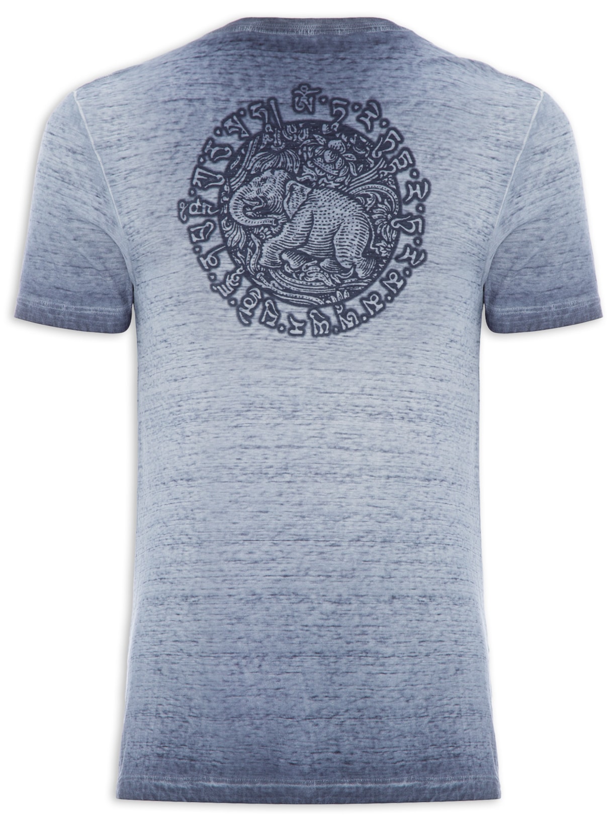 Camiseta Masculina Elefante - Azul