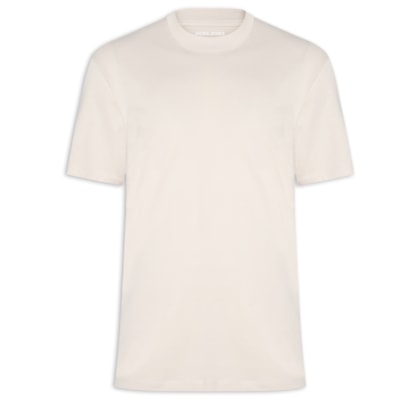 Camiseta Masculina Em Algodão Orgânico - Bege