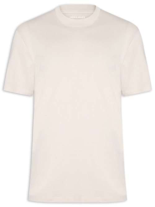 Camiseta Masculina Em Algodão Orgânico - Bege