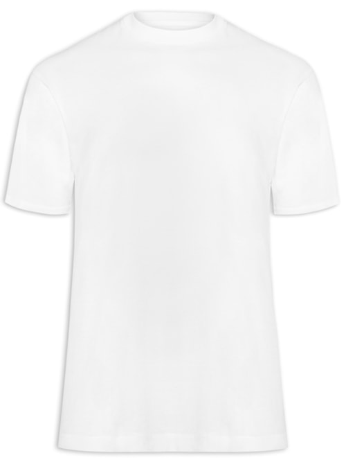 Camiseta Masculina Em Algodão Orgânico - Branco